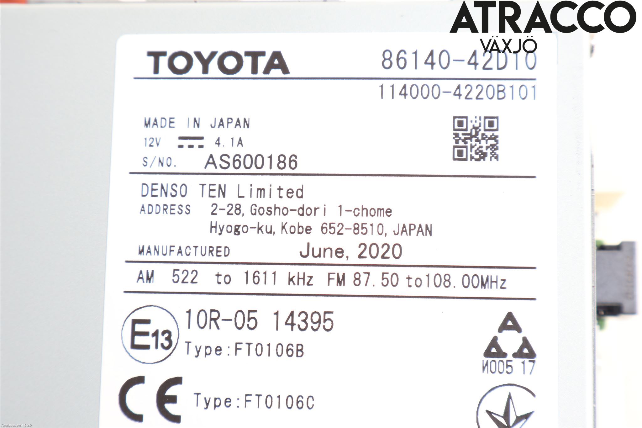 Toyota RAV4 19- Cd Radio - Multimediapanel