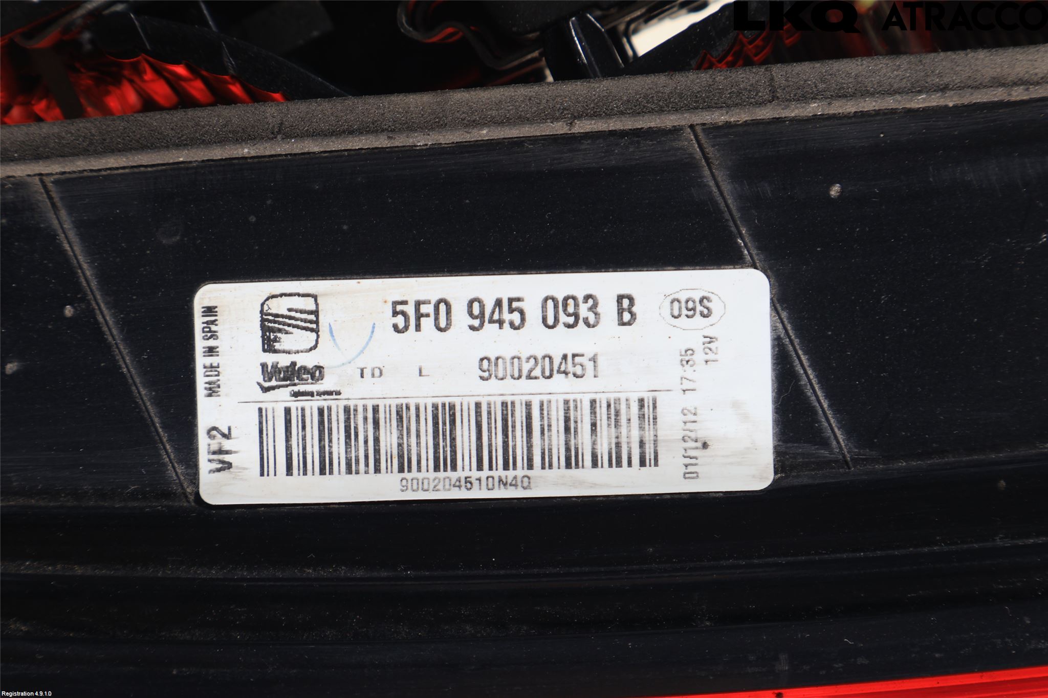 Seat LEON 13-20 Bakljus Lucka Vä