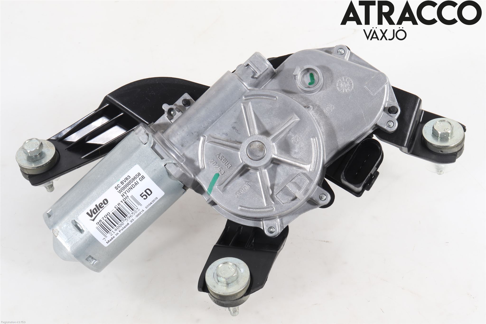 Hyundai i20 GB 15-20 Torkarmotor Baklucka