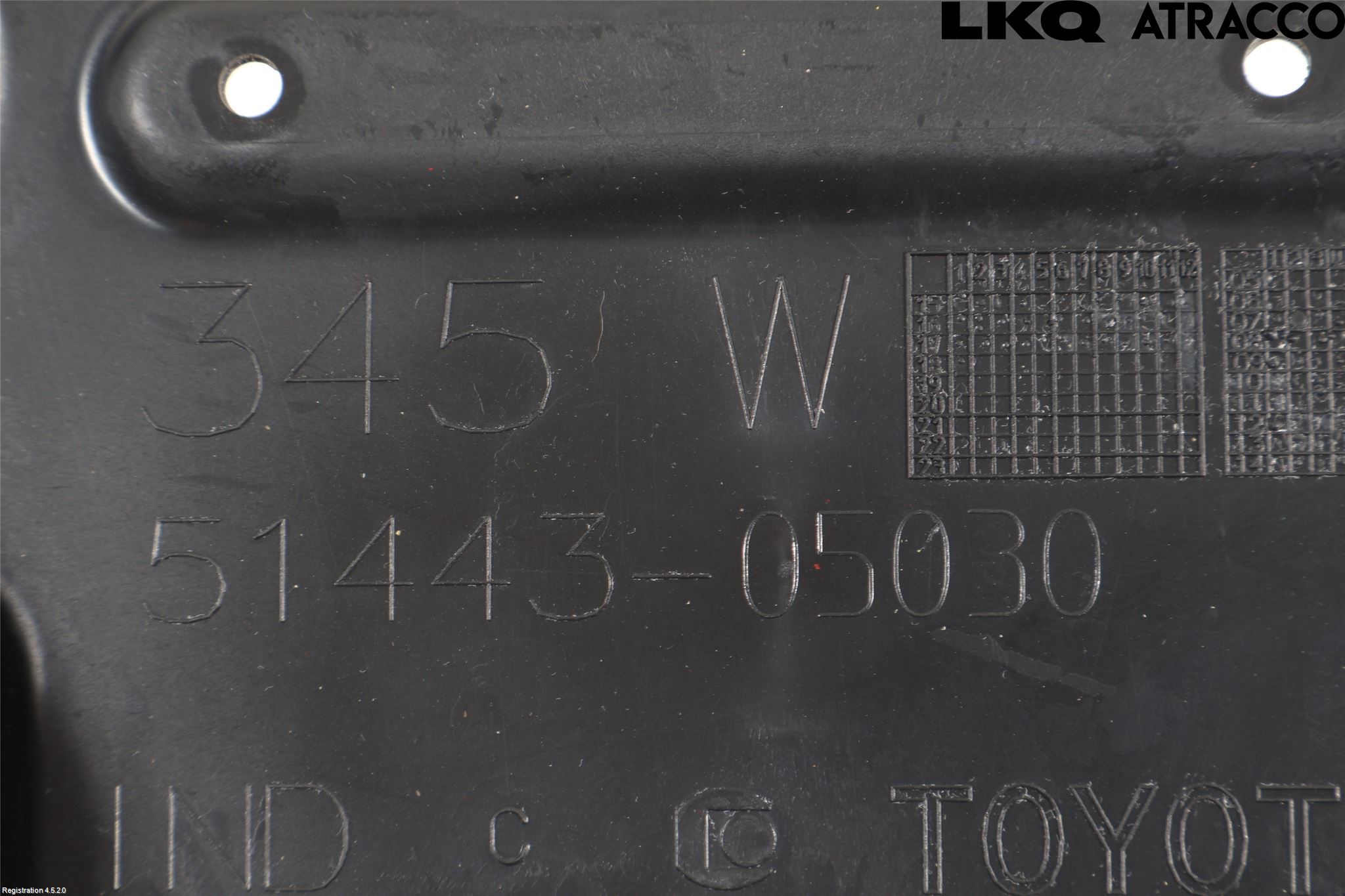 Toyota AURIS 13-19 Hasplåt Plåt-Plast