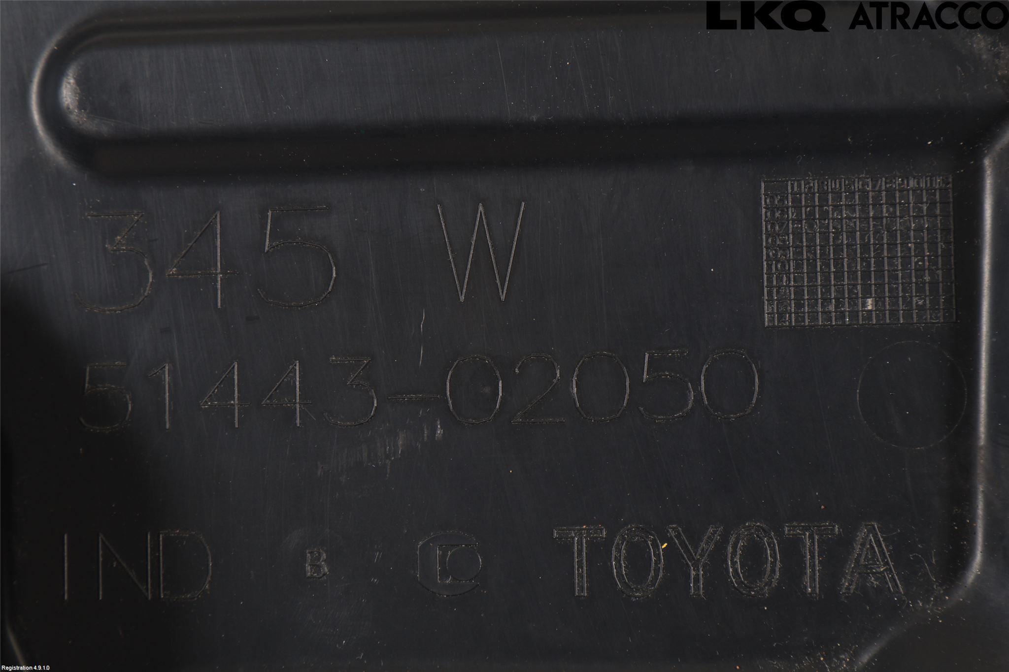 Toyota AURIS 07-09 Hasplåt Plåt-Plast