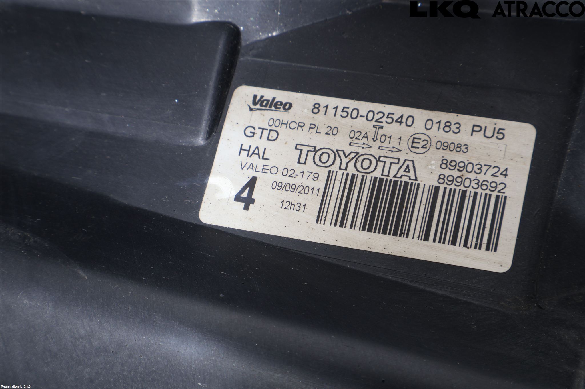 Toyota AURIS 10-12 Strålkastare Vänster