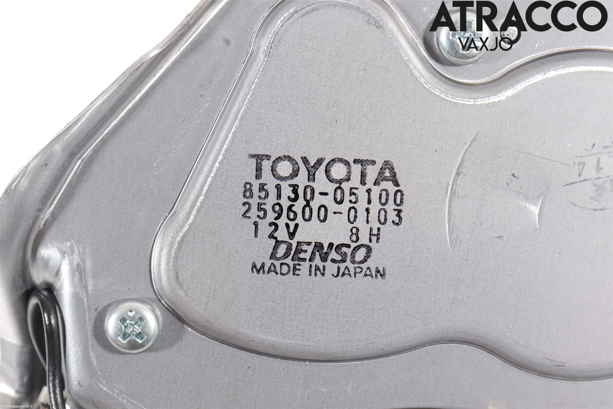 Toyota AVENSIS 07-08 Torkarmotor Baklucka