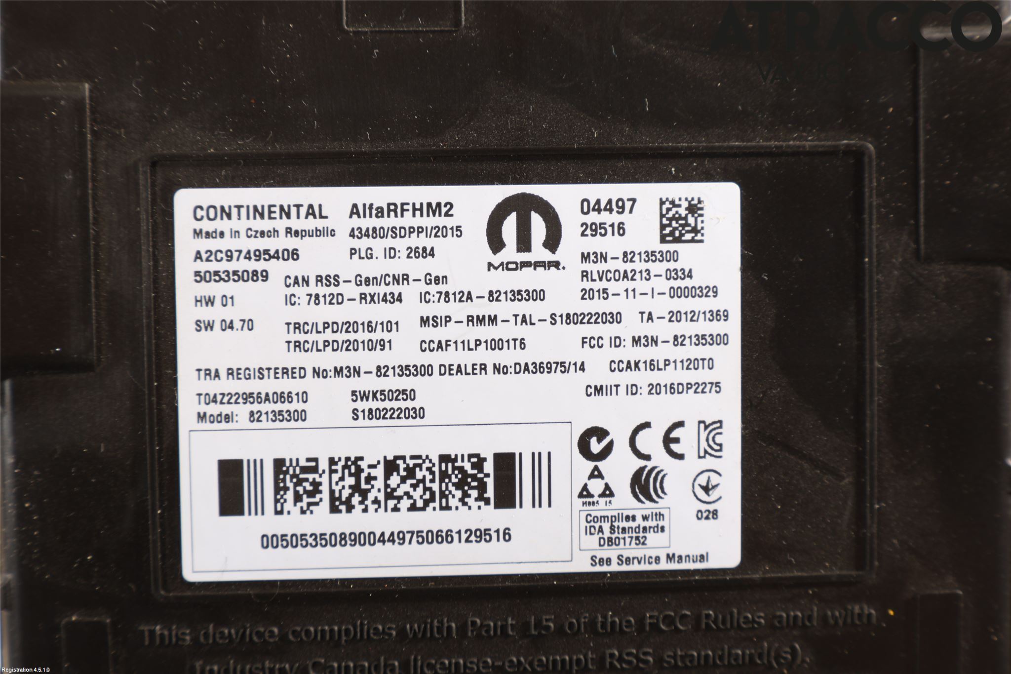 Alfa GIULIA Styrenhet Övrigt