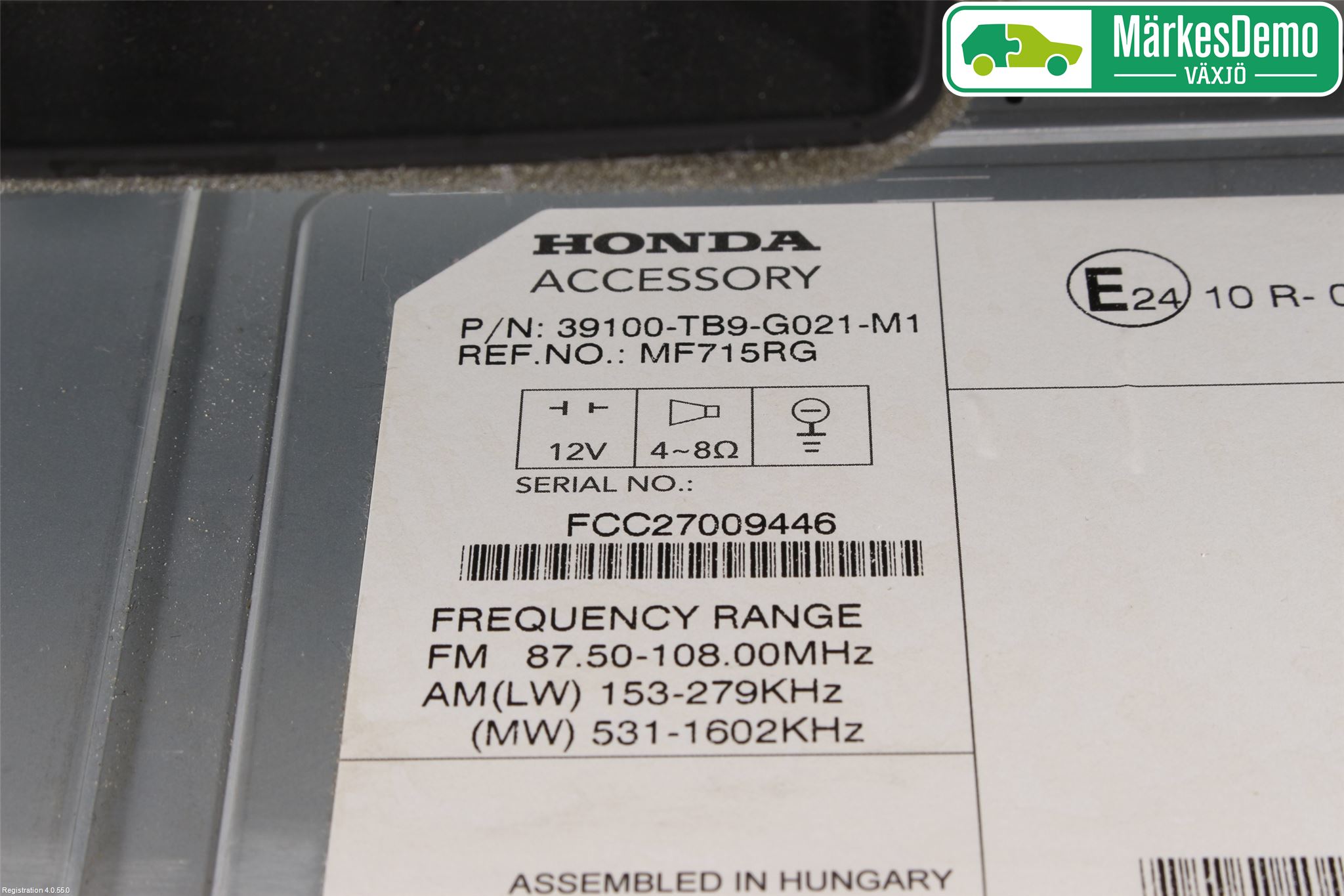 Honda CIVIC 12-16 Cd Radio - Multimediapanel
