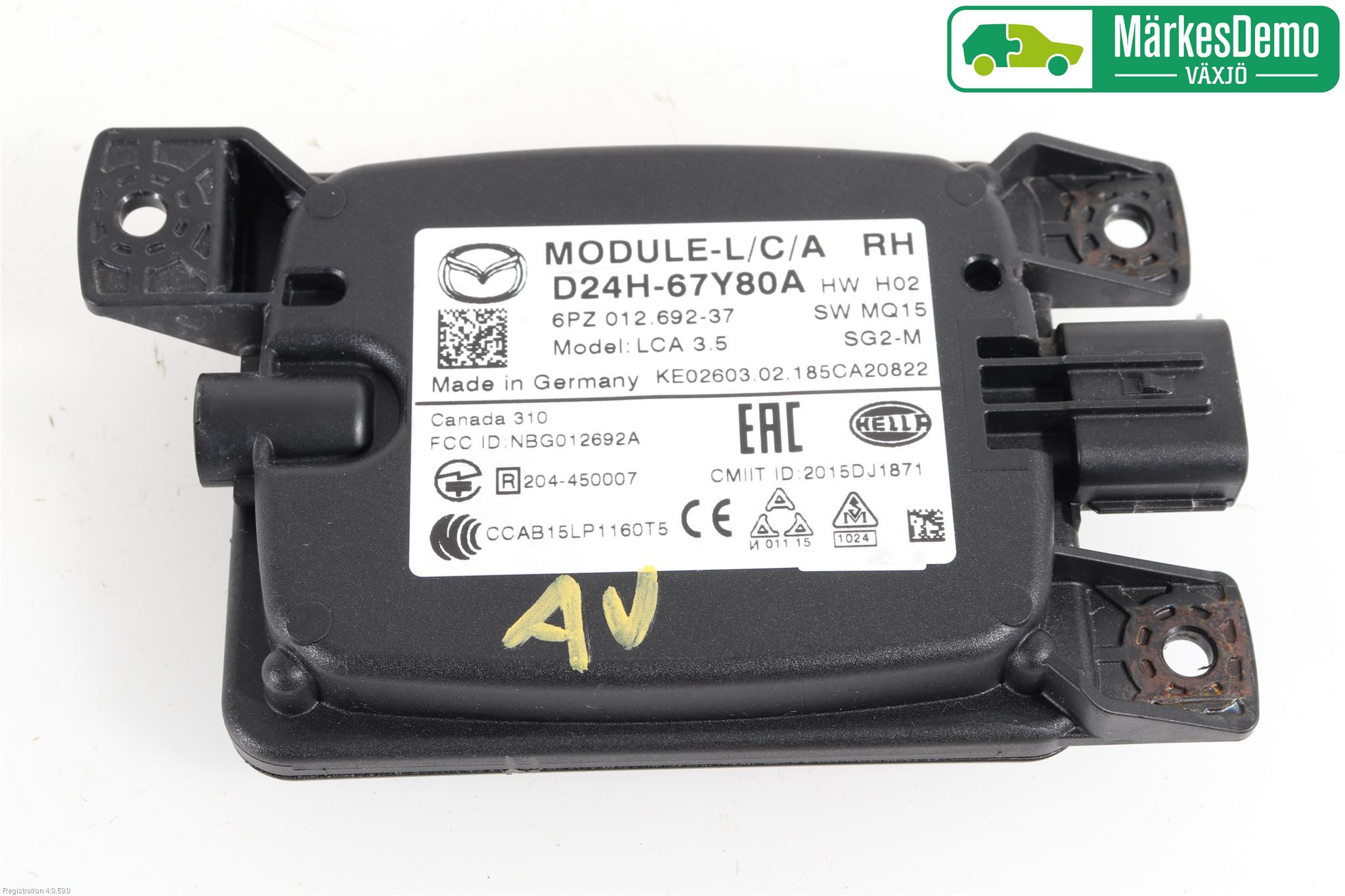 Mazda CX-3 Sensor Aktivt Kollisionsskydd