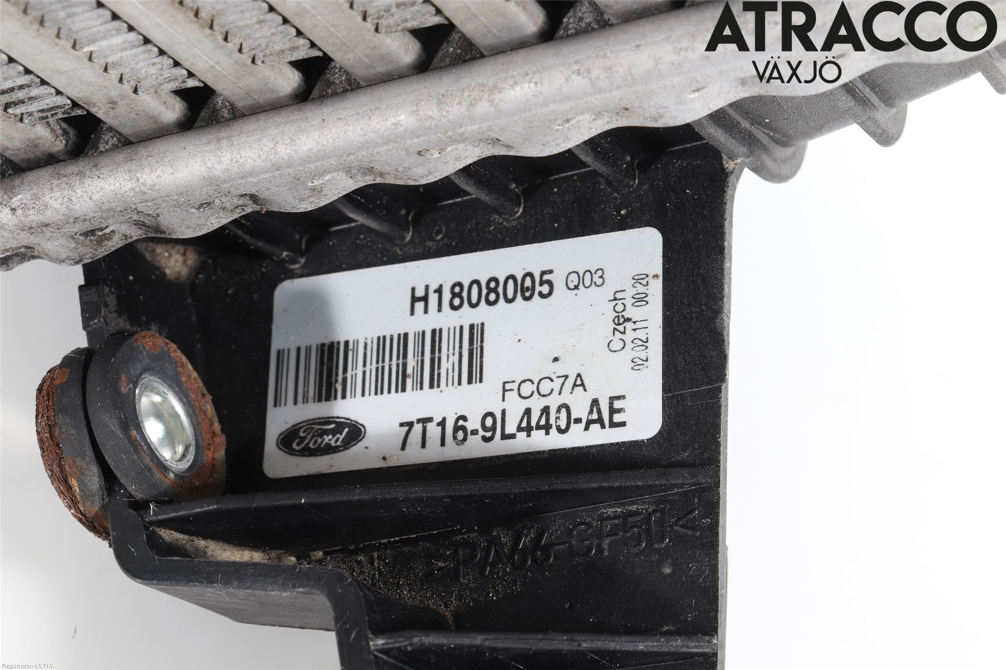 Ford TRANSIT CONNECT 09-13 Laddluft-Intercooler Kyl