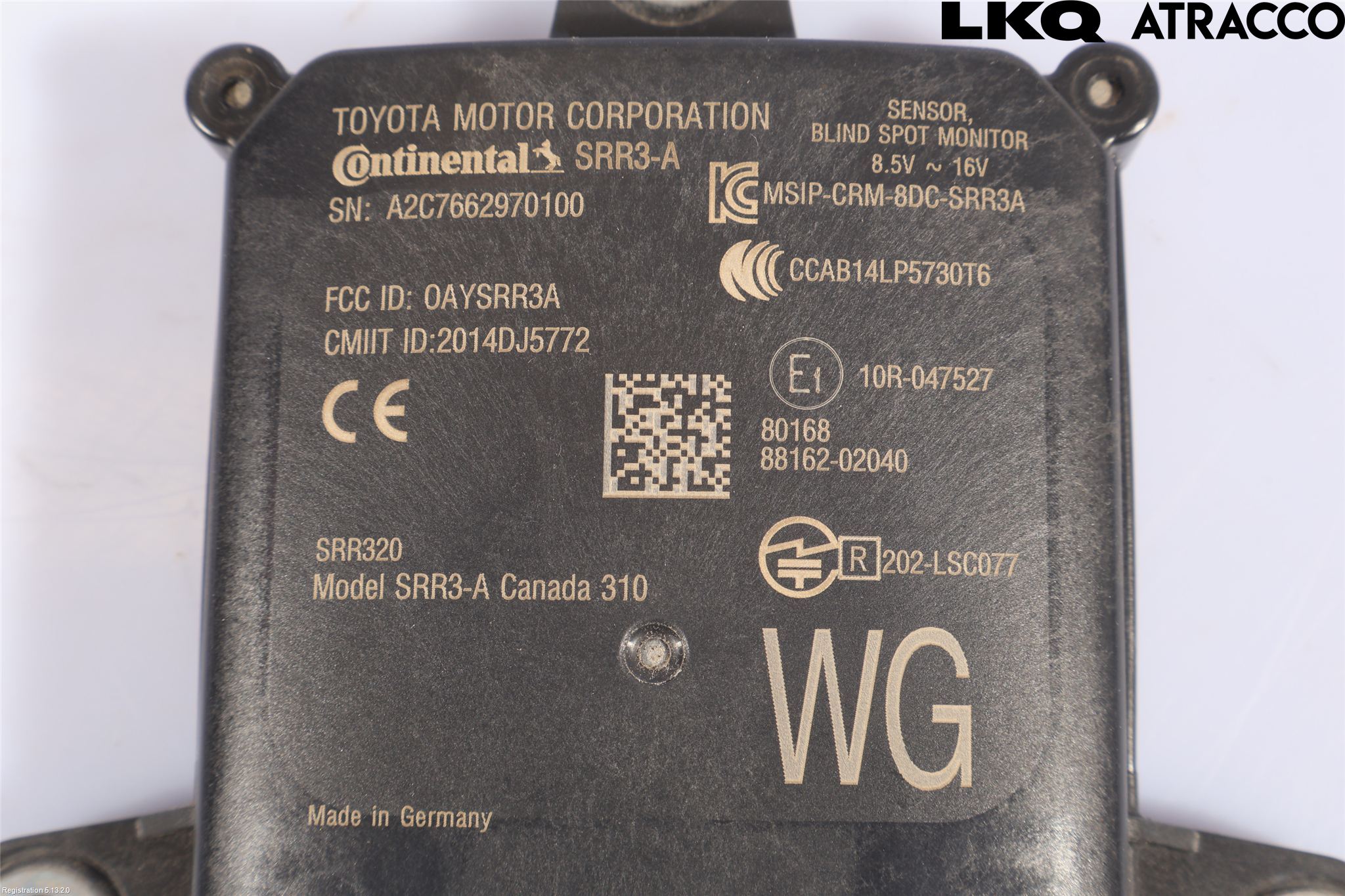 Toyota COROLLA 19- Sensor Aktivt Kollisionsskydd