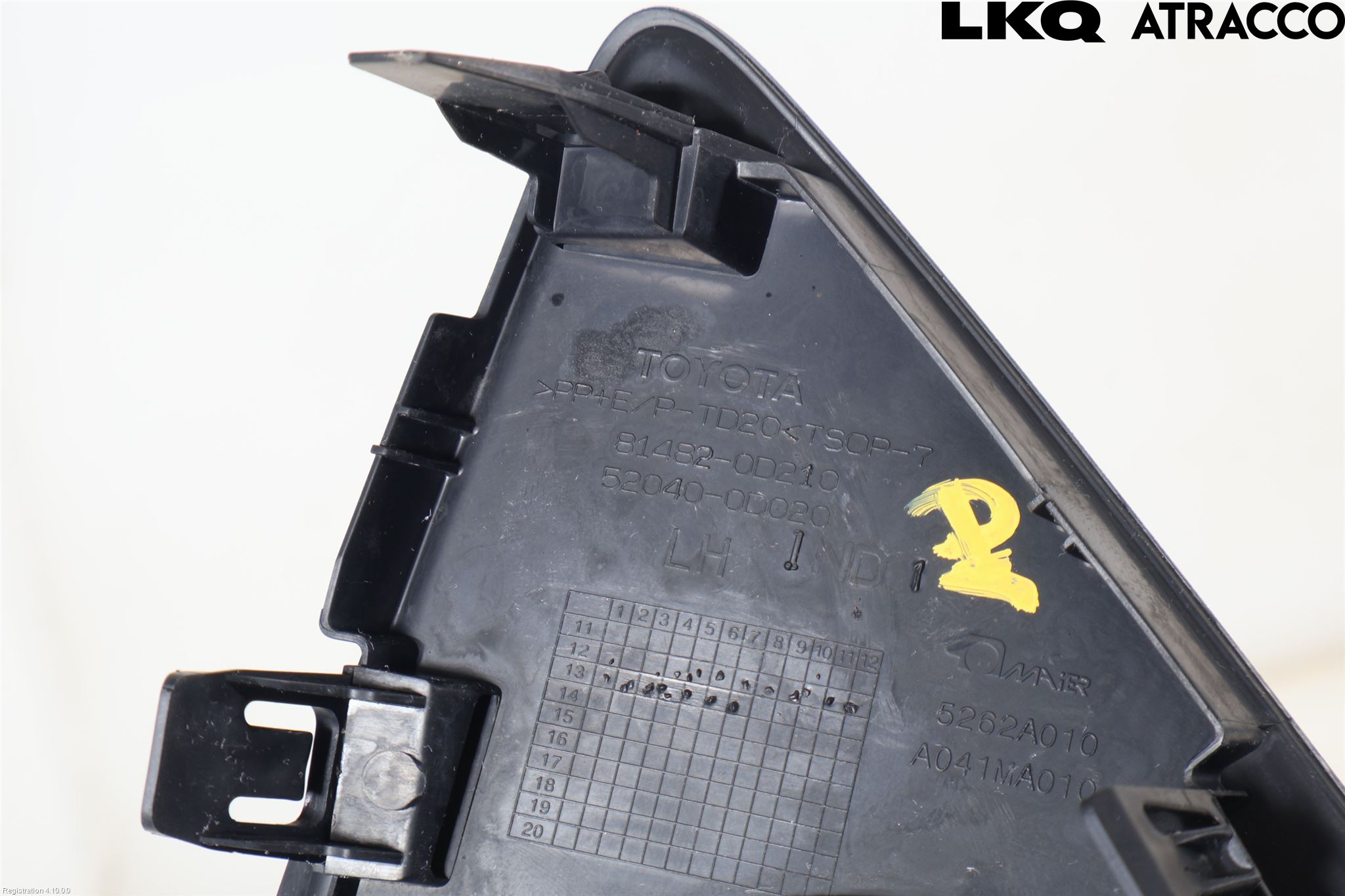 Toyota YARIS XP130 12-14 Dimljussarg Fram