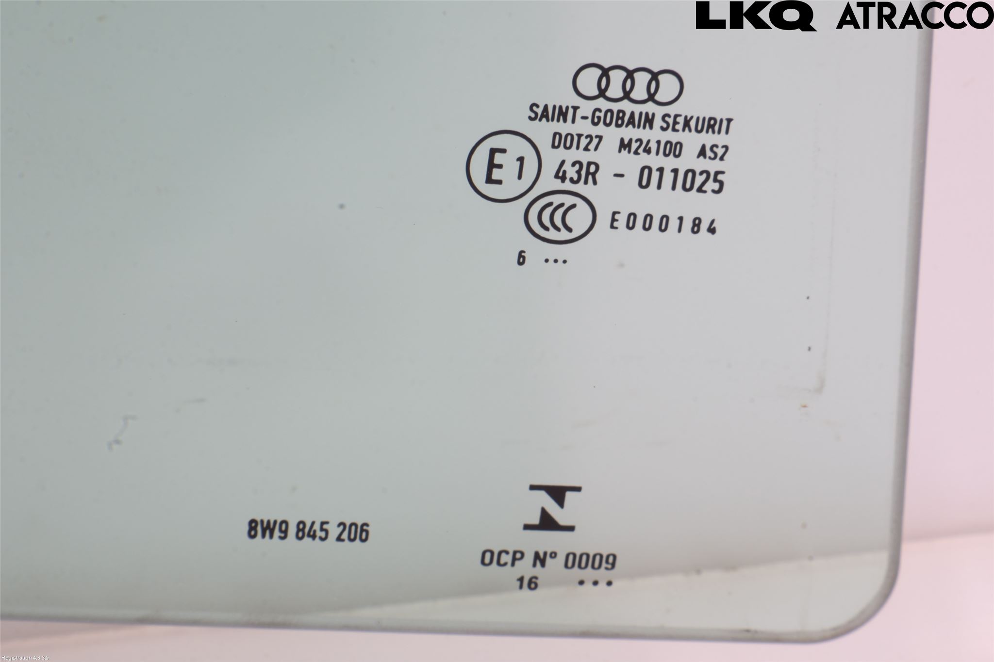 Audi A4/S4 B9 16-19 Dörruta Bak Höger