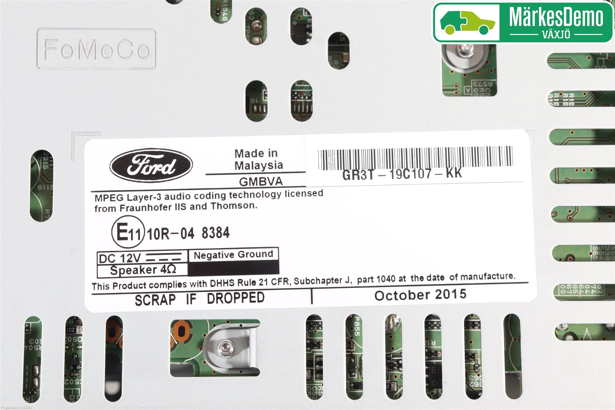 Ford MUSTANG VI 15-22 Cd Radio - Multimediapanel