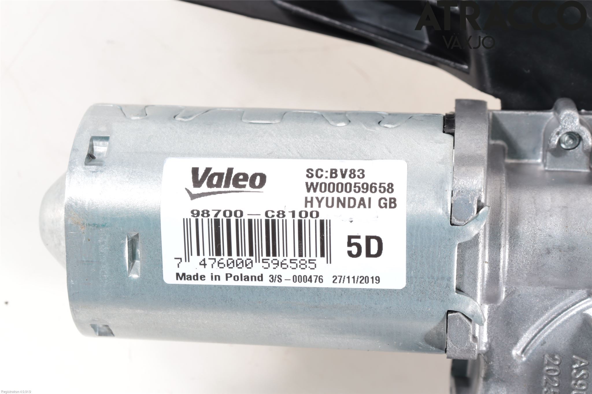 Hyundai i20 GB 15-20 Torkarmotor Baklucka