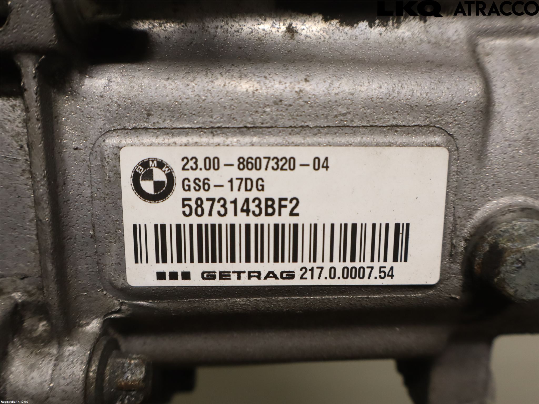 BMW 3 F30/F31/F80 12-19 Växellåda Man 6 Vxl