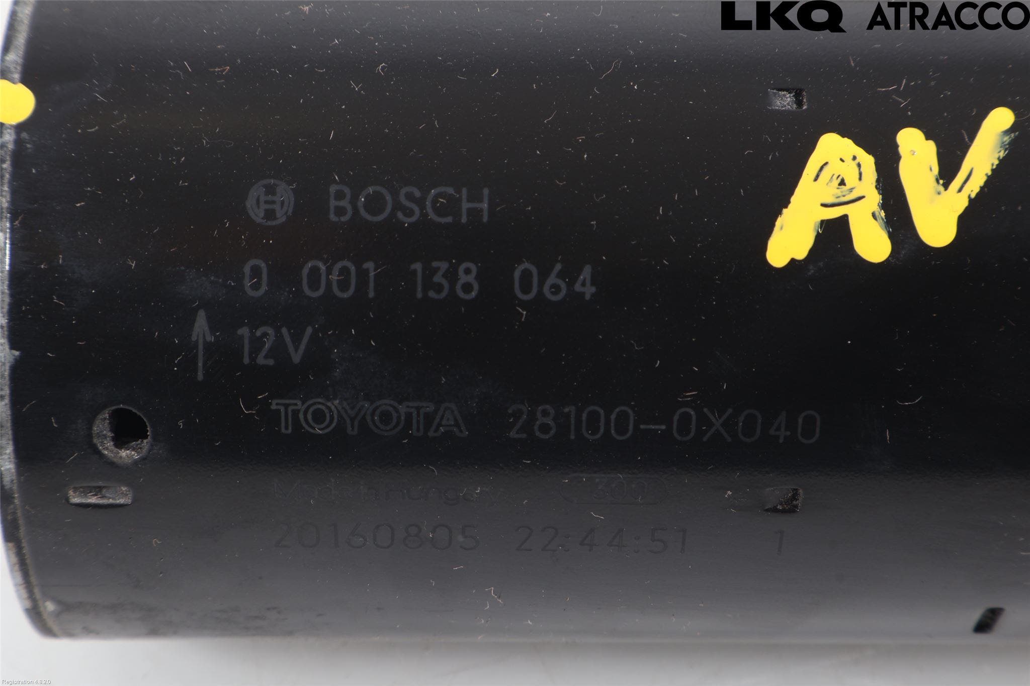 Toyota AURIS 13-19 Startmotor Diesel