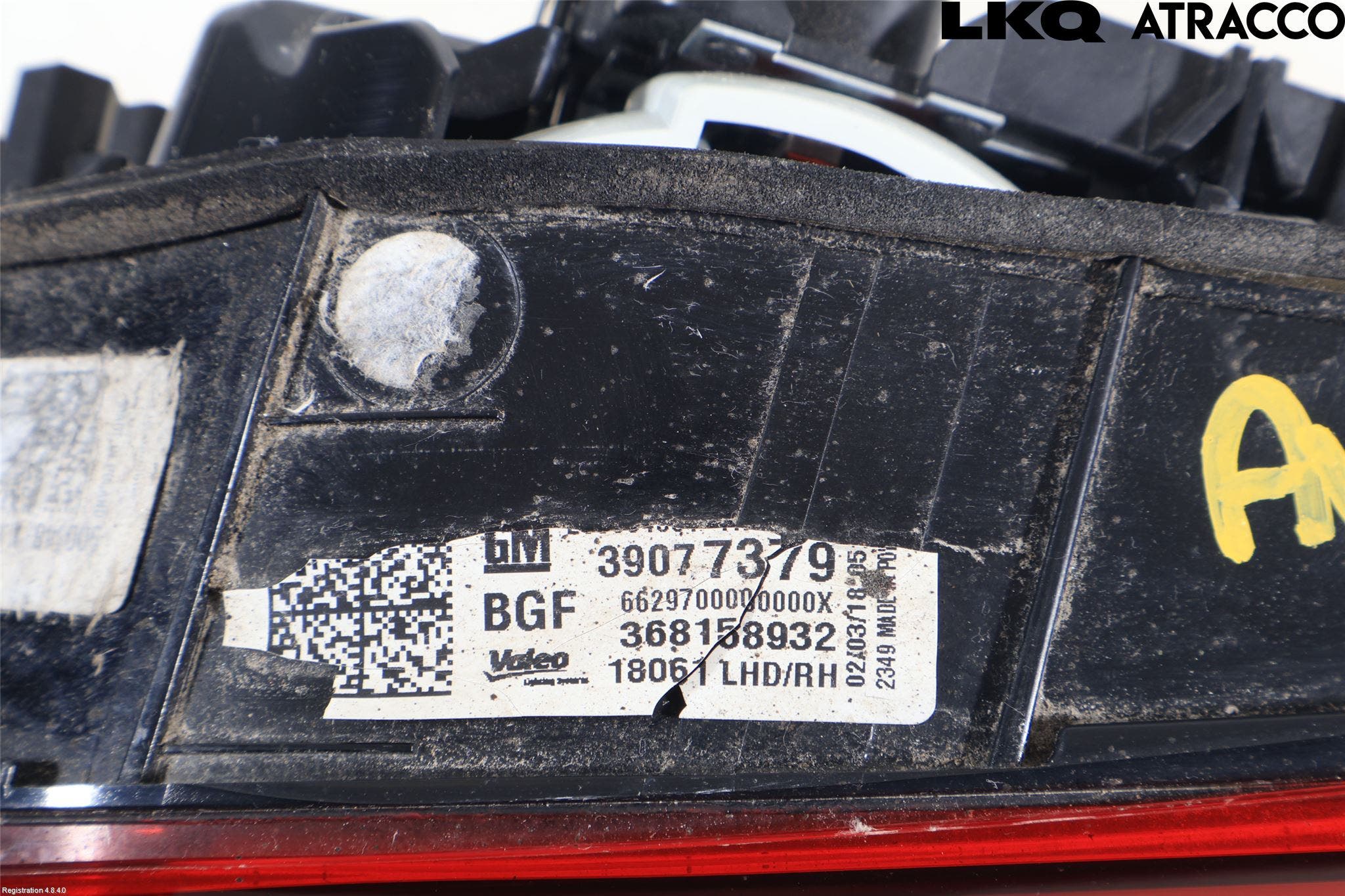 Opel ASTRA K 16-22 Bakljus Lucka Hö