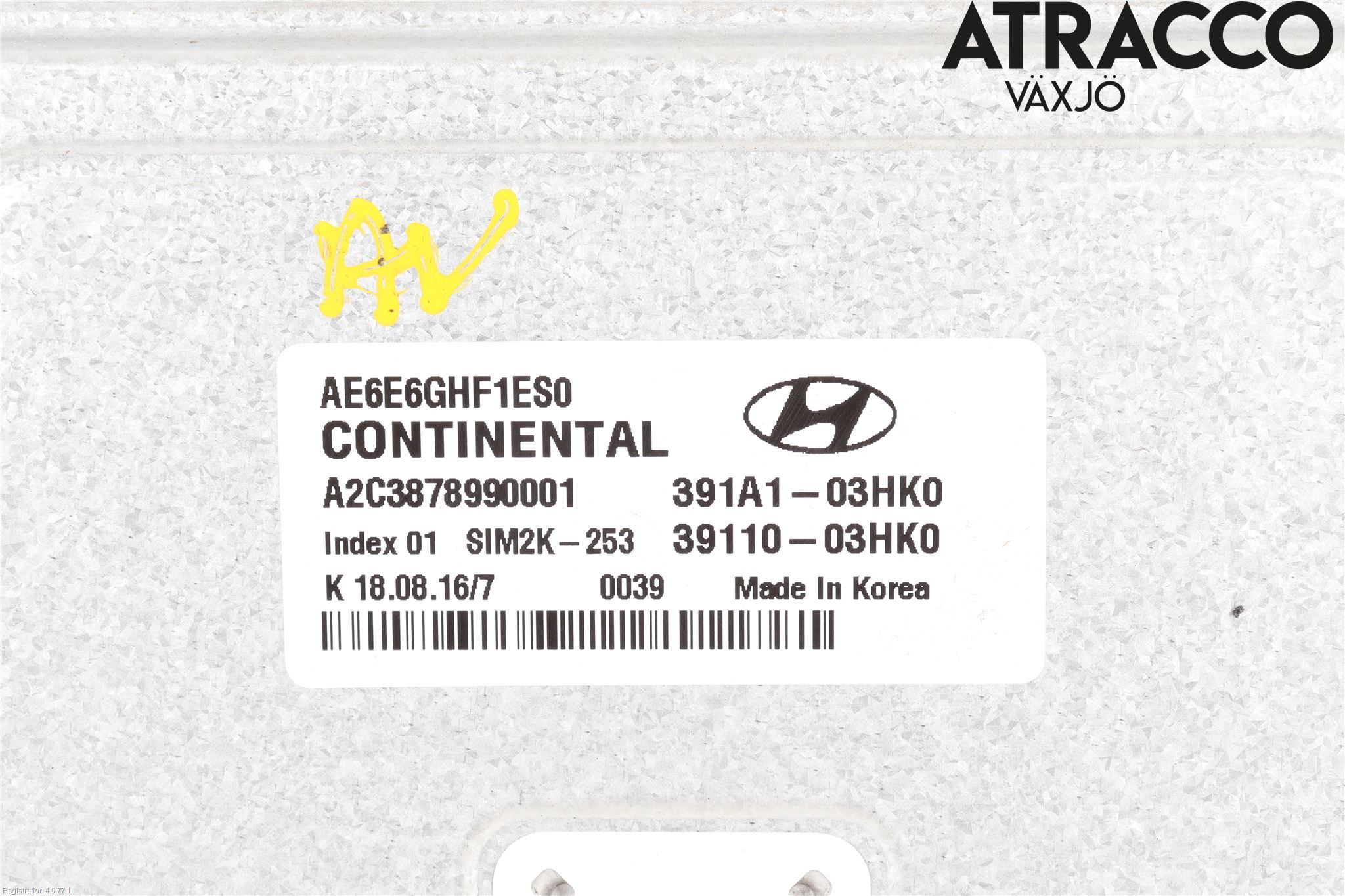Hyundai IONIQ AE 17-22 Styrenhet Insprut Bensin