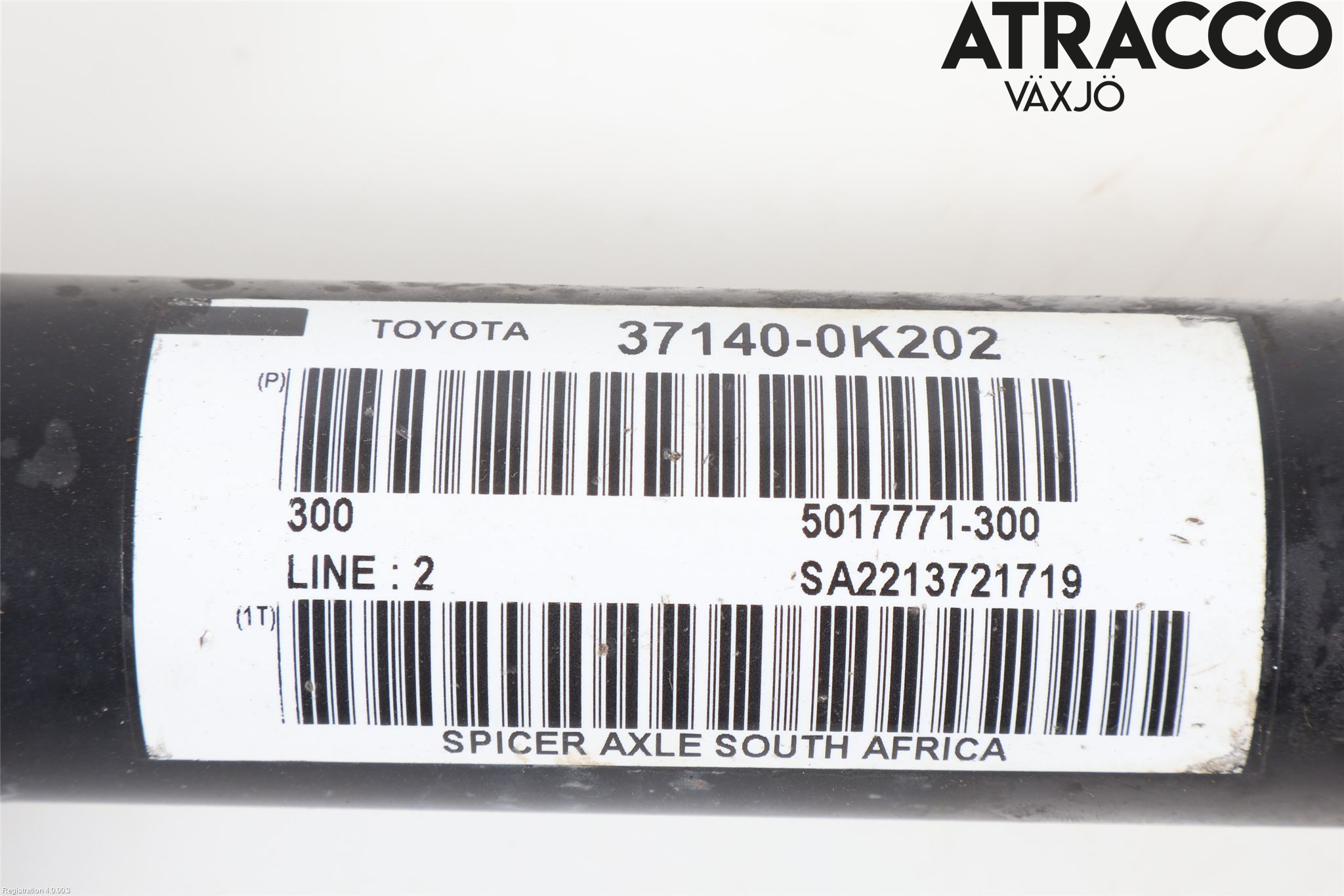 Toyota HILUX 16- Mellanaxel Främre 4Wd