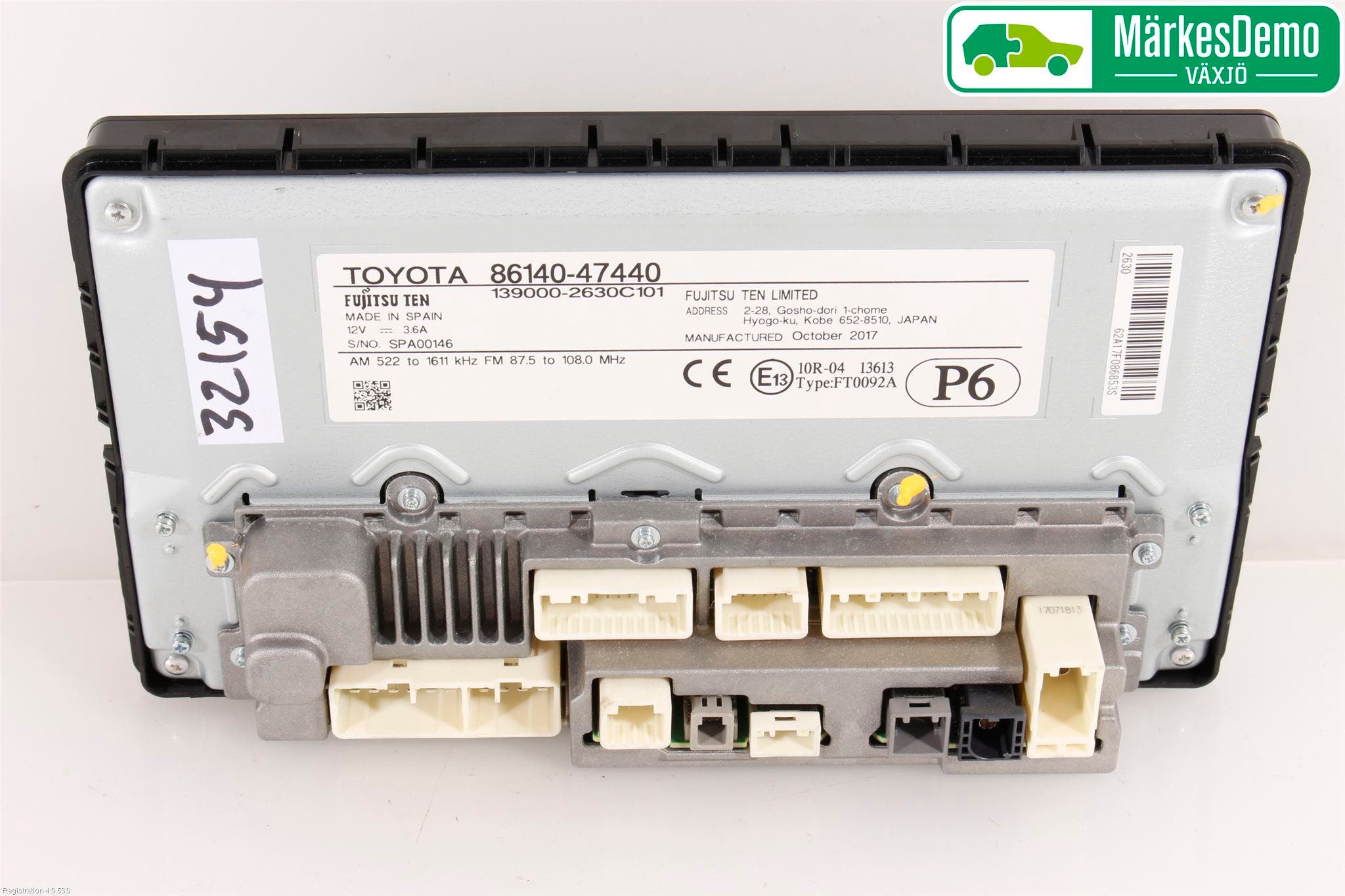 Toyota PRIUS (ZVW50) 16-21 Cd Radio - Multimediapanel
