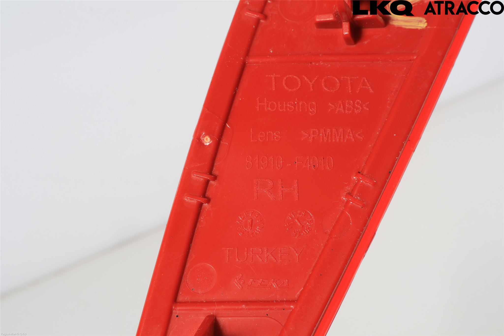 Toyota C-HR 16-23 Dimljus/Reflex Bak