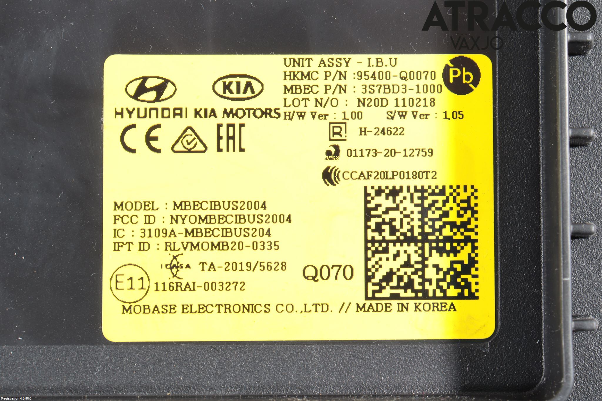 Hyundai i20 BC 21- Styrenhet Övrigt