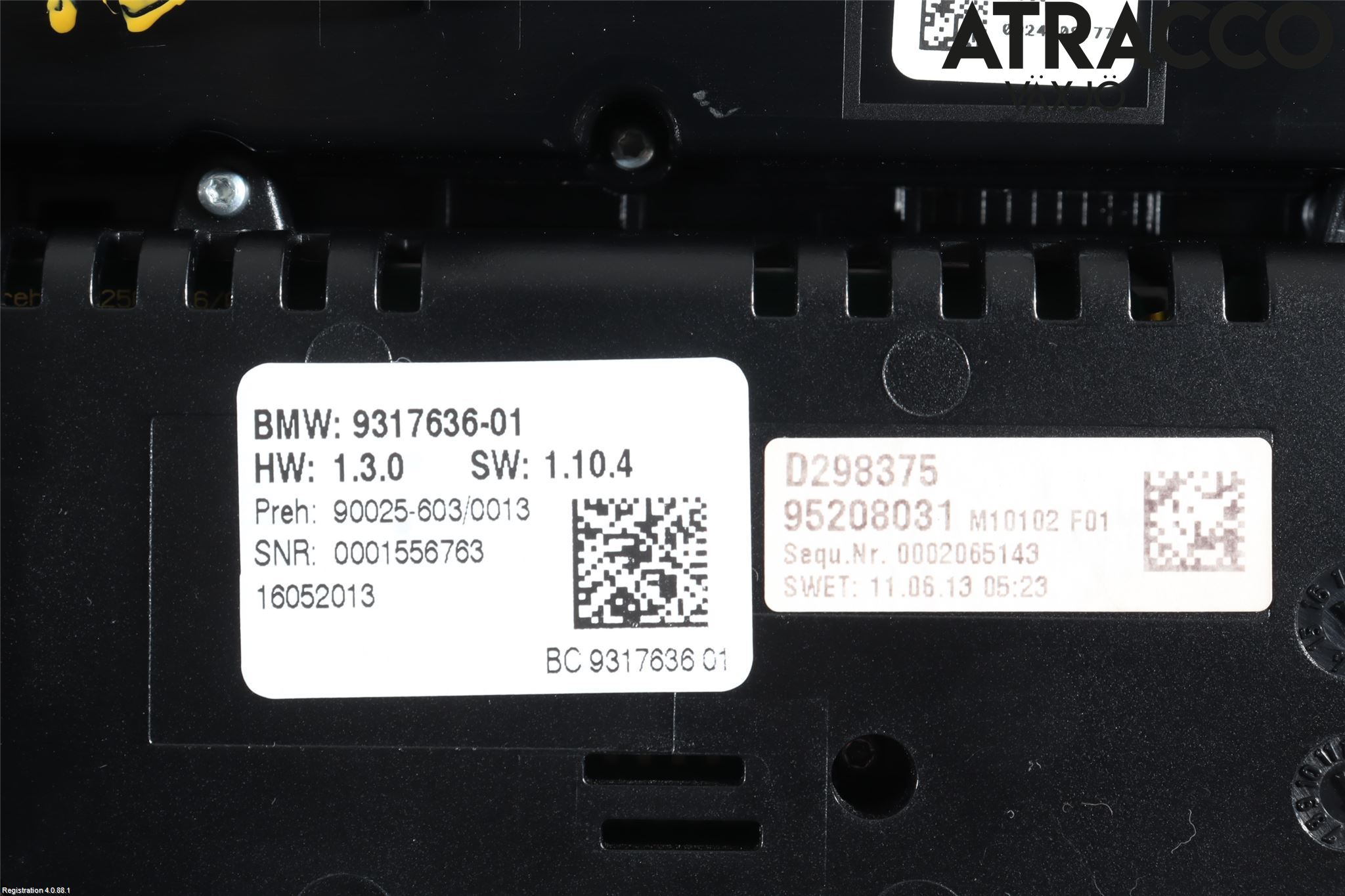 BMW 5 GT F07 09-17 Ac Styrenhet Ac Manöveren