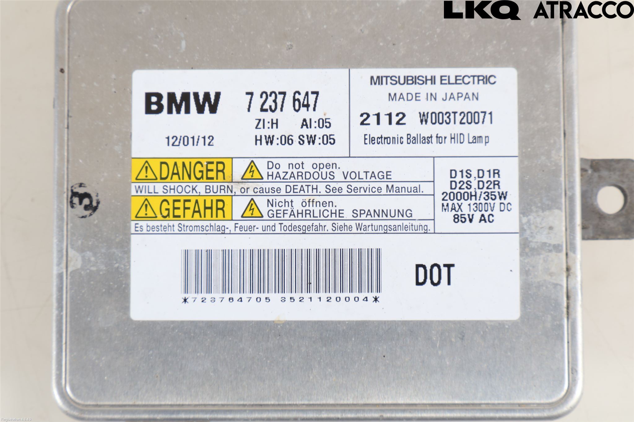 BMW 3 E90/91 SED/TOU 05-12 Styrenhet Strålkastare