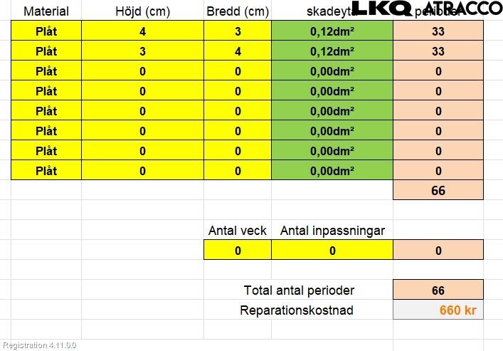 Fiat 500L 13-19 Dörr Bak Vänster