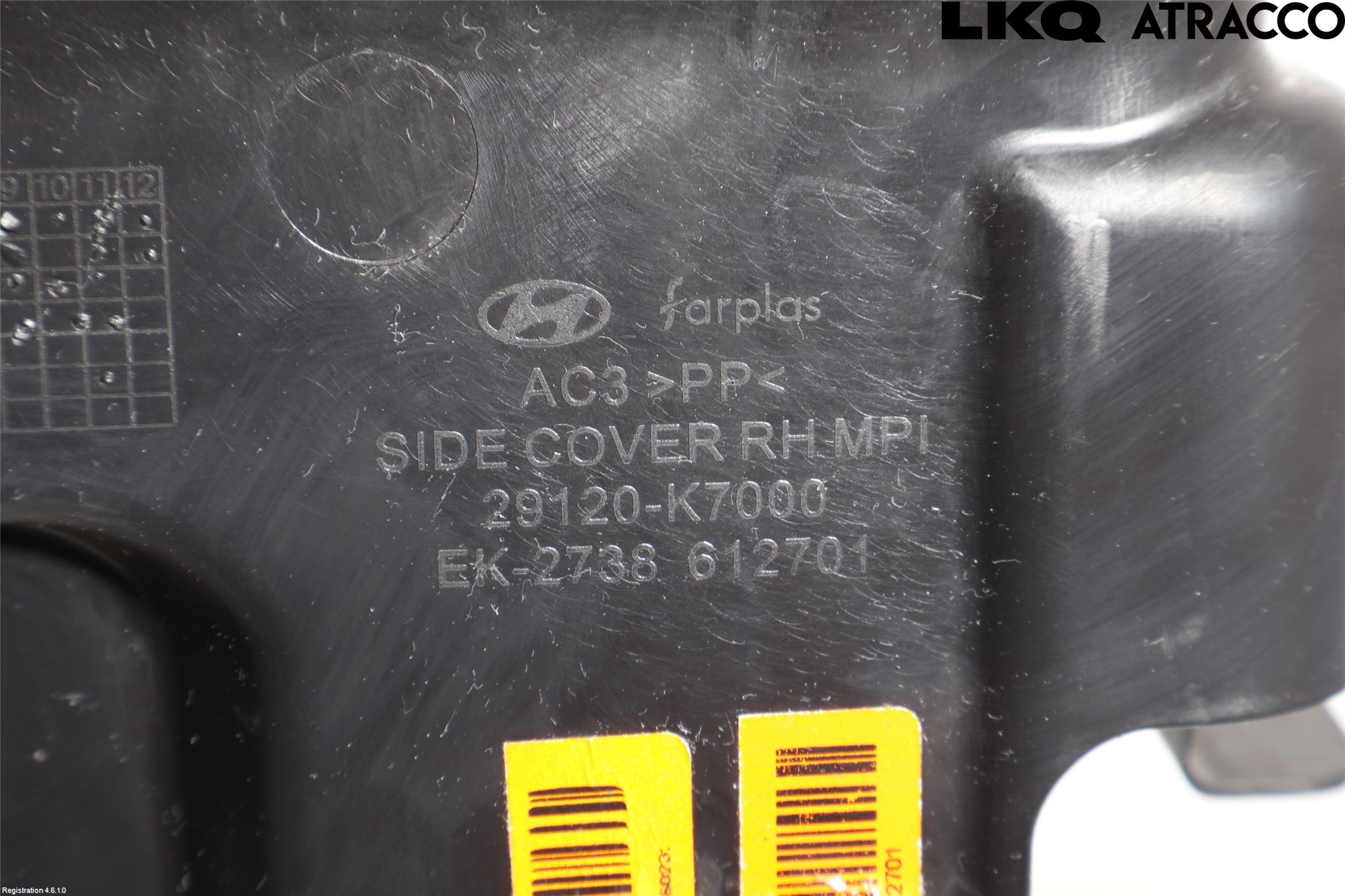 Hyundai i10 LA 20- Hasplåt Plåt-Plast