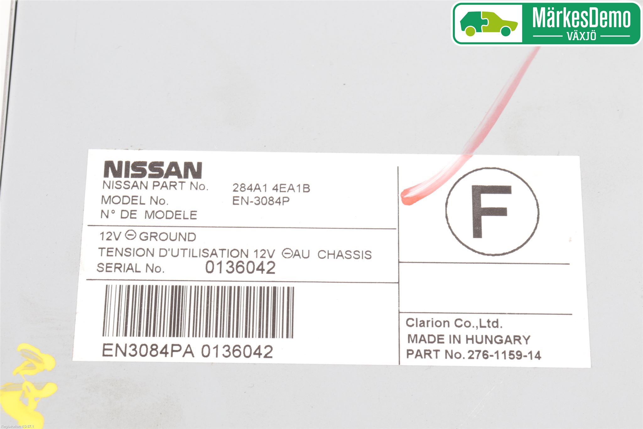 Nissan QASHQAI 14-17 Styrenhet Parkeringshjälp