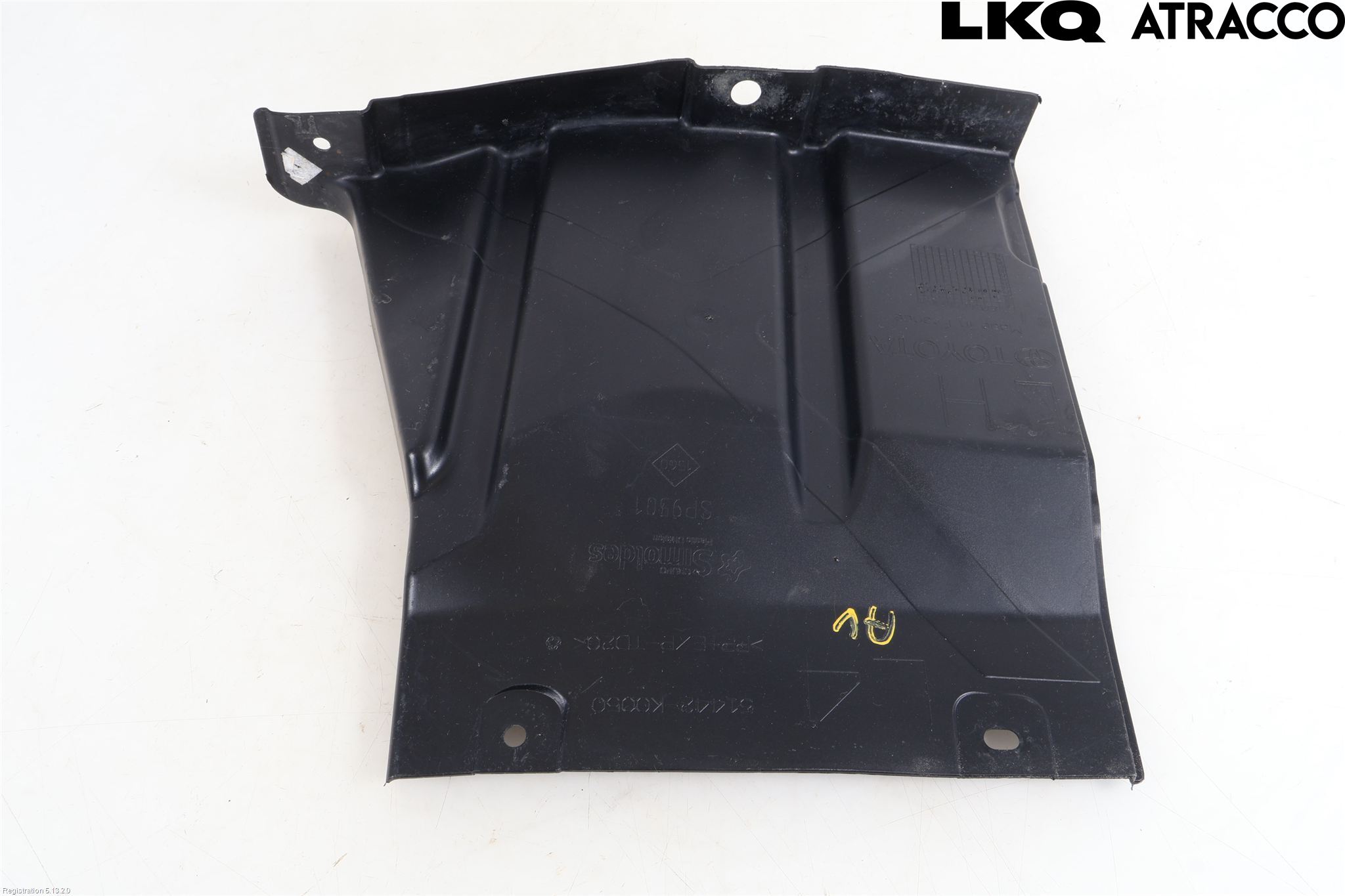 Toyota YARIS XP21 20- Hasplåt Plåt-Plast