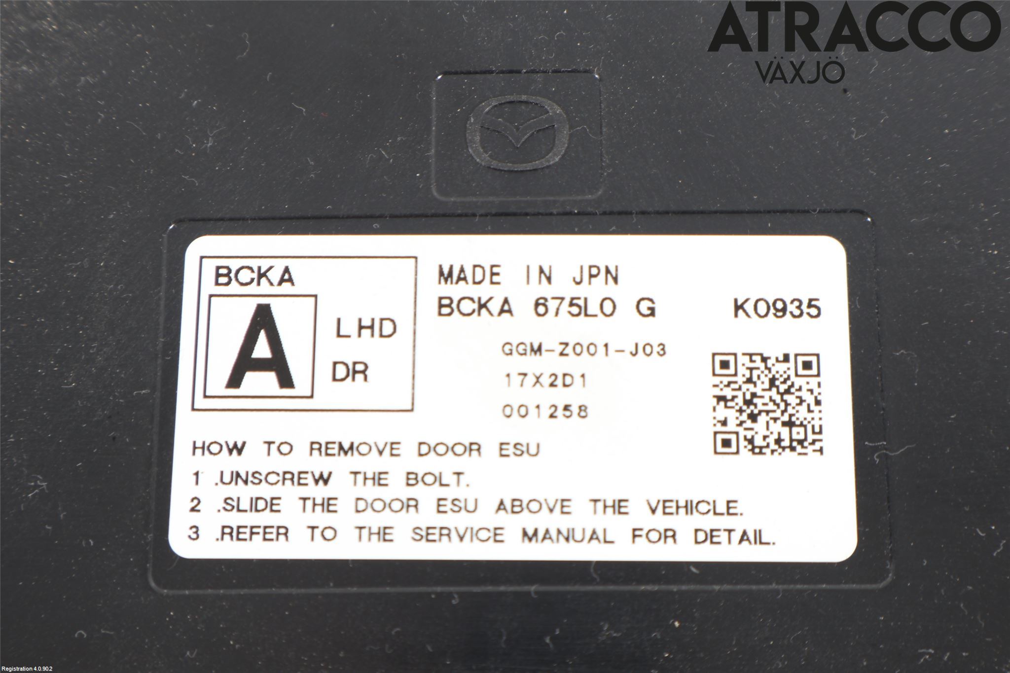 Mazda 3 IV 19- Styrenhet Dörr