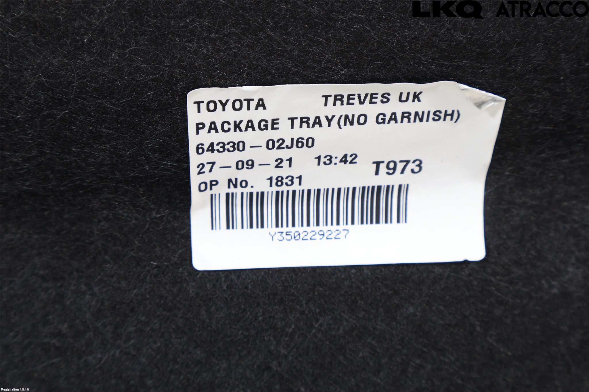 Toyota COROLLA 19- Hatthylla