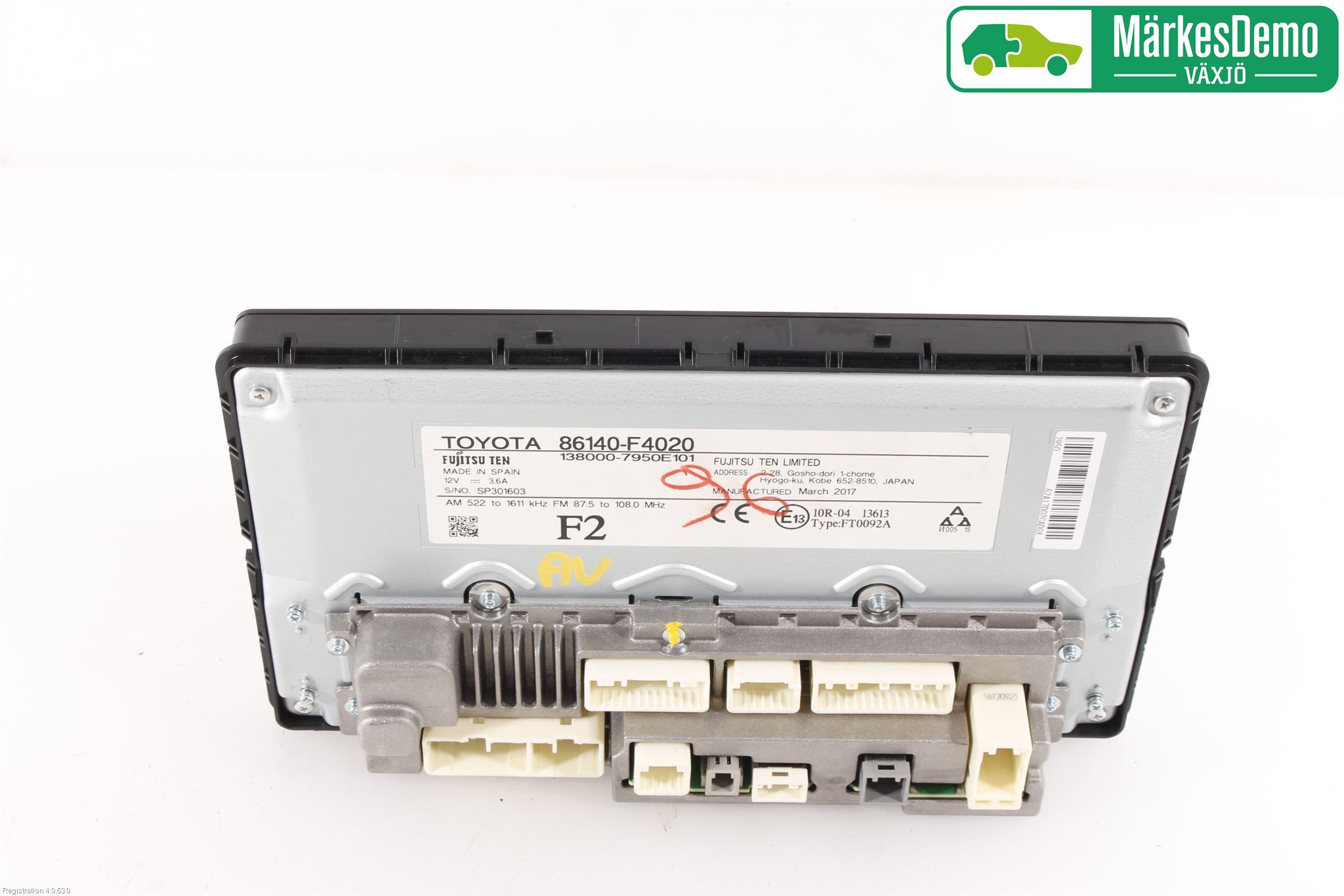 Toyota C-HR 16-23 Cd Radio - Multimediapanel