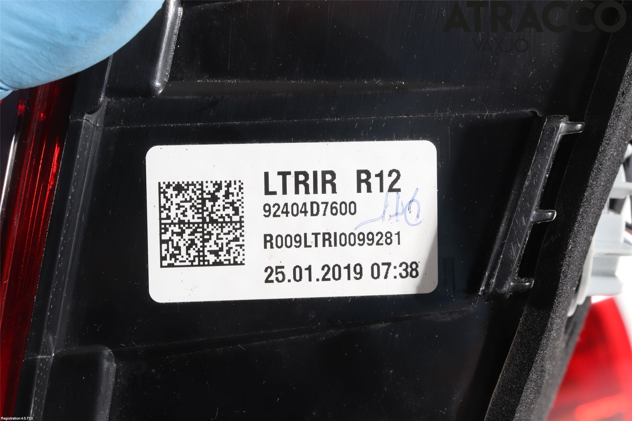 Hyundai TUCSON 05- Bakljus Lucka Hö