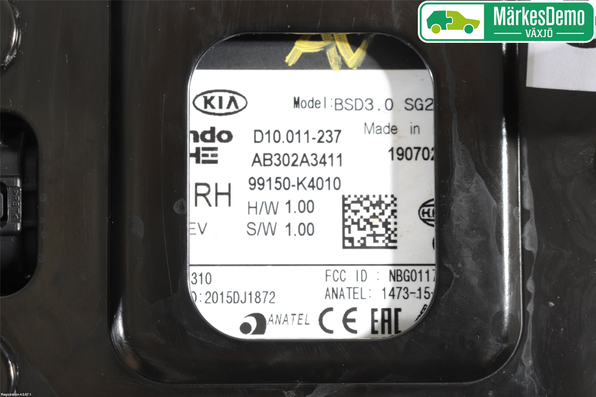 Hyundai KONA/ELECTRIC OS 18-23 Sensor Aktivt Kollisionsskydd