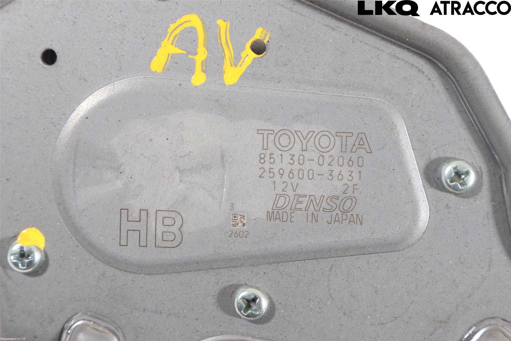 Toyota COROLLA 19- Torkarmotor Baklucka