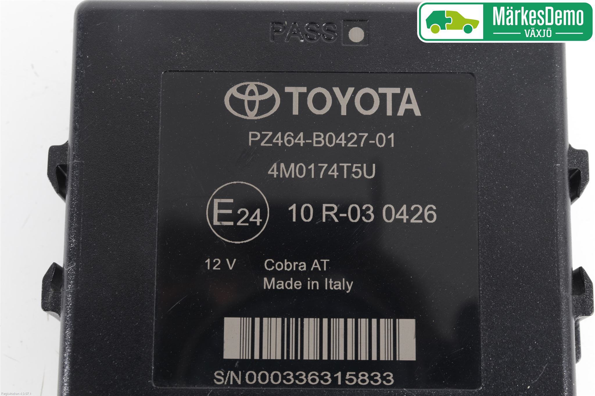 Toyota YARIS XP130 15-20 Styrenhet Parkeringshjälp