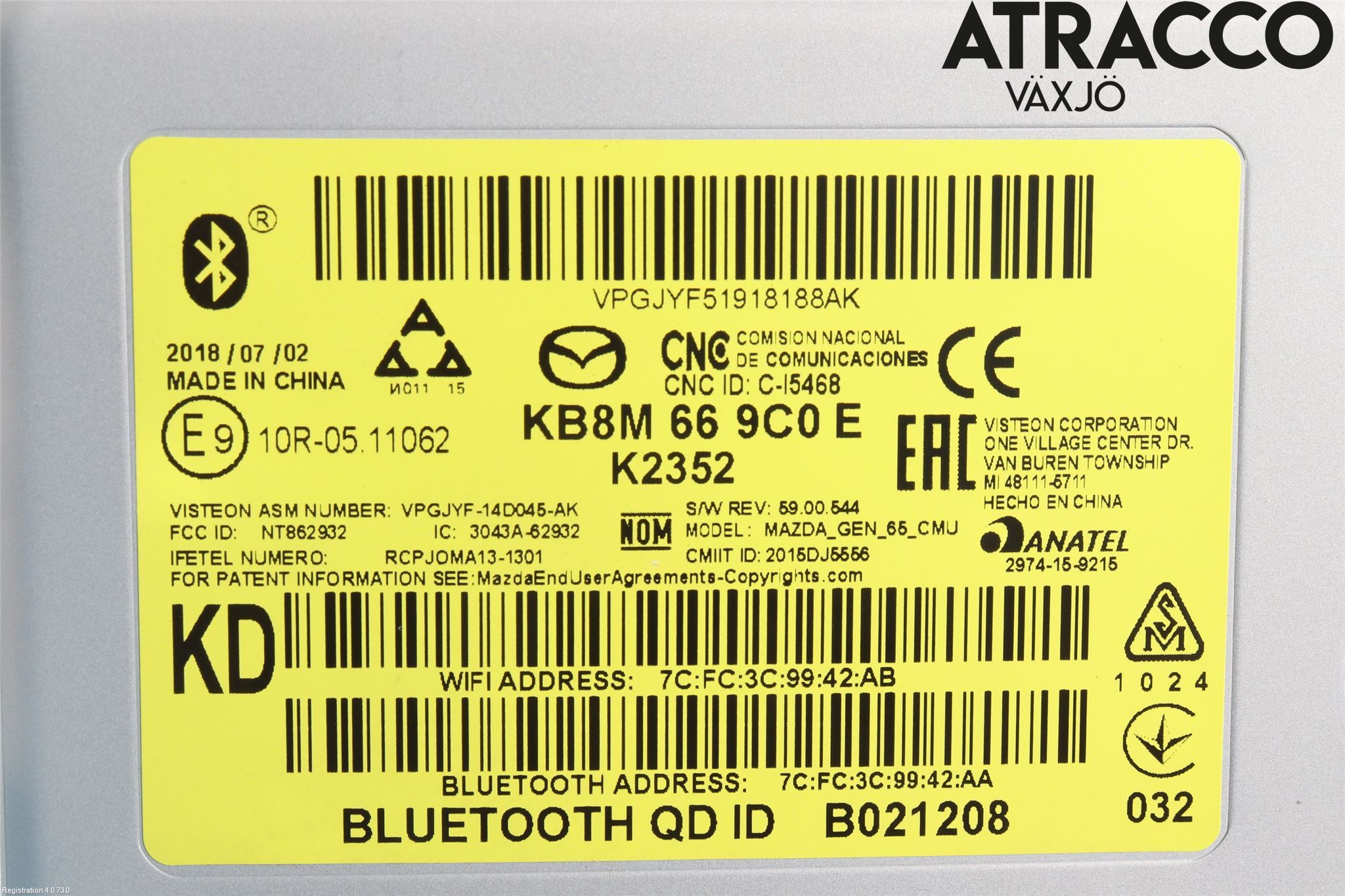 Mazda CX-5 17- Cd Radio - Multimediapanel