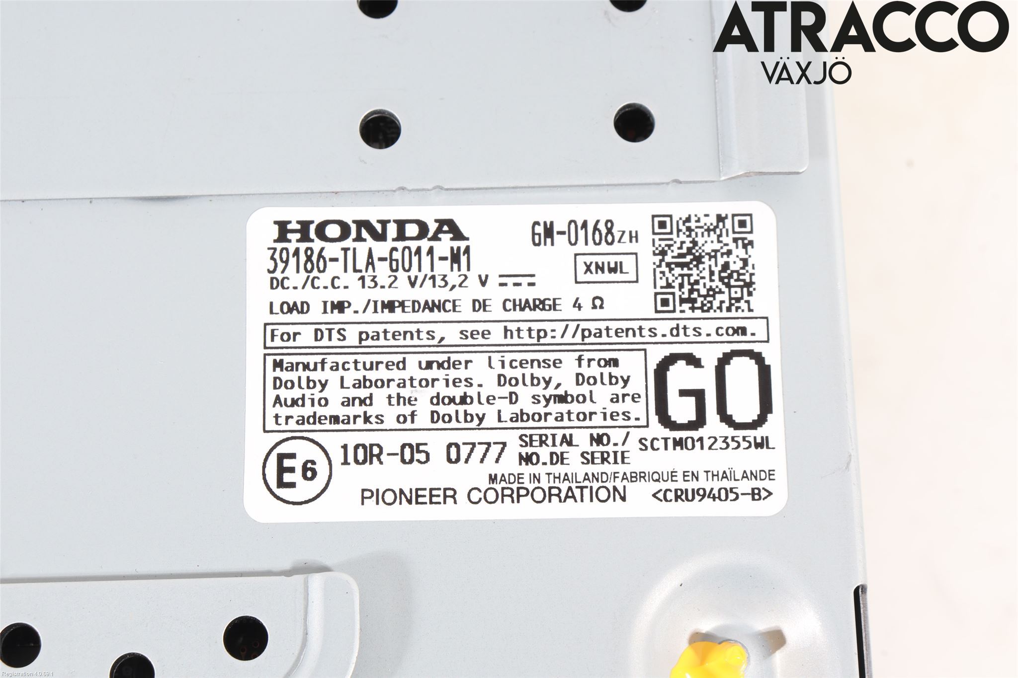 Honda CR-V 19-22 Cd Radio - Multimediapanel