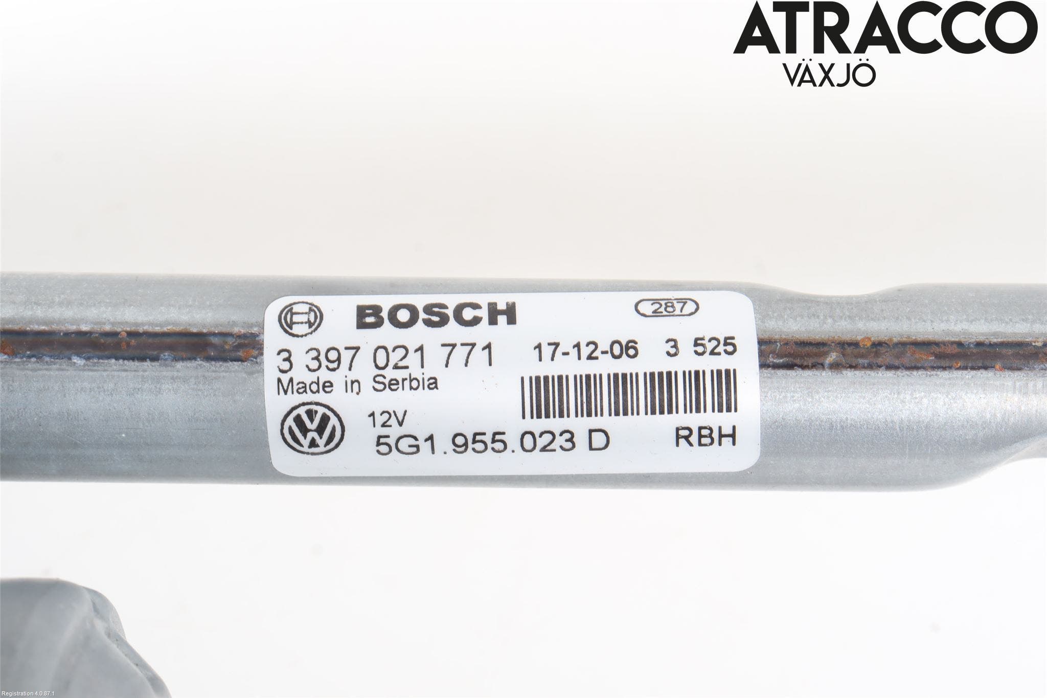 Volkswagen VW GOLF / E-GOLF VII 13-20 Torkarmekanism Vindruta