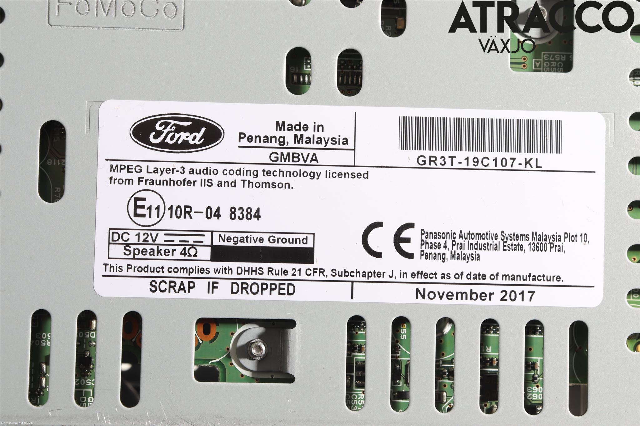 Ford MUSTANG VI 15-22 Cd Radio - Multimediapanel