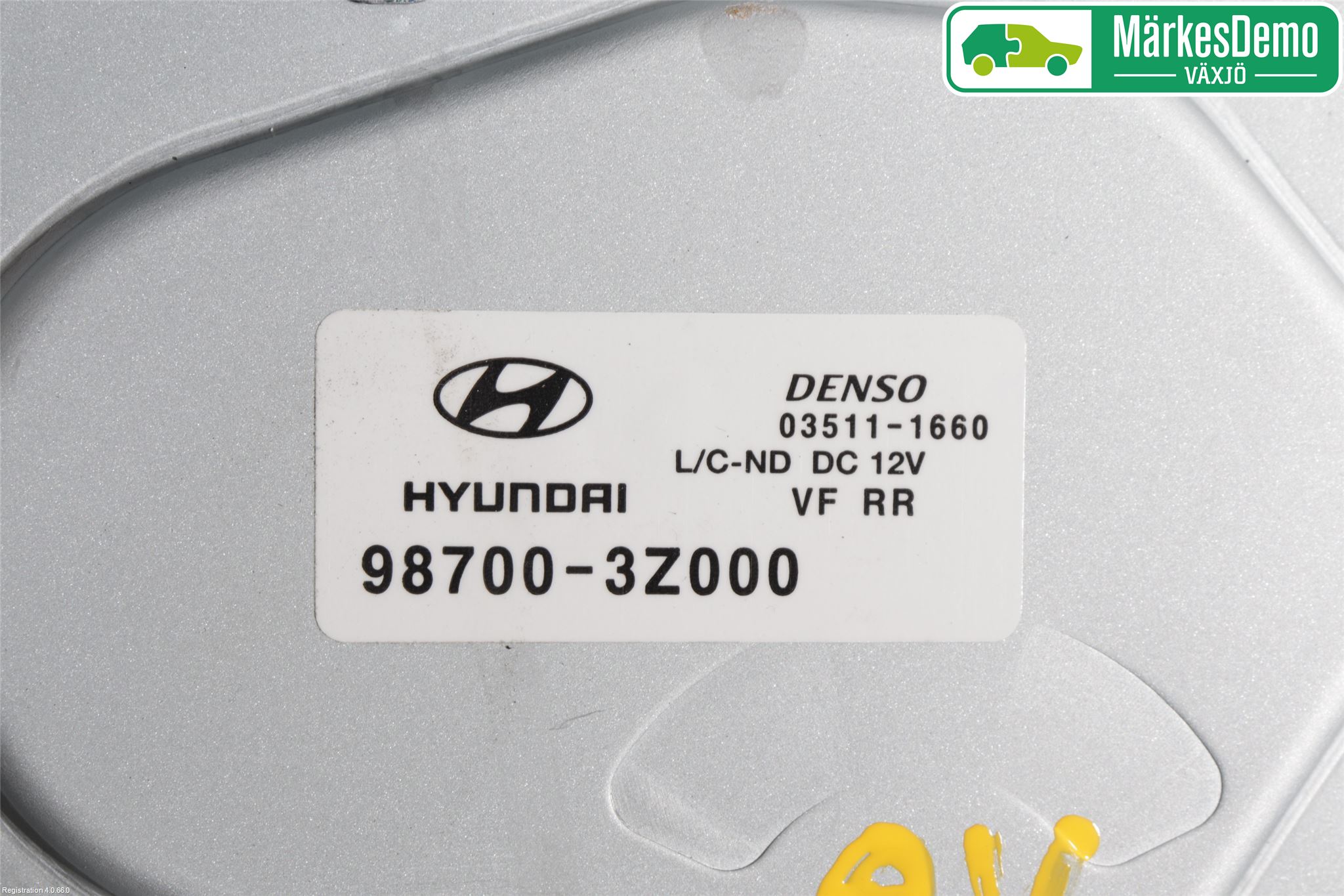 Hyundai i40 16-18 Torkarmotor Baklucka
