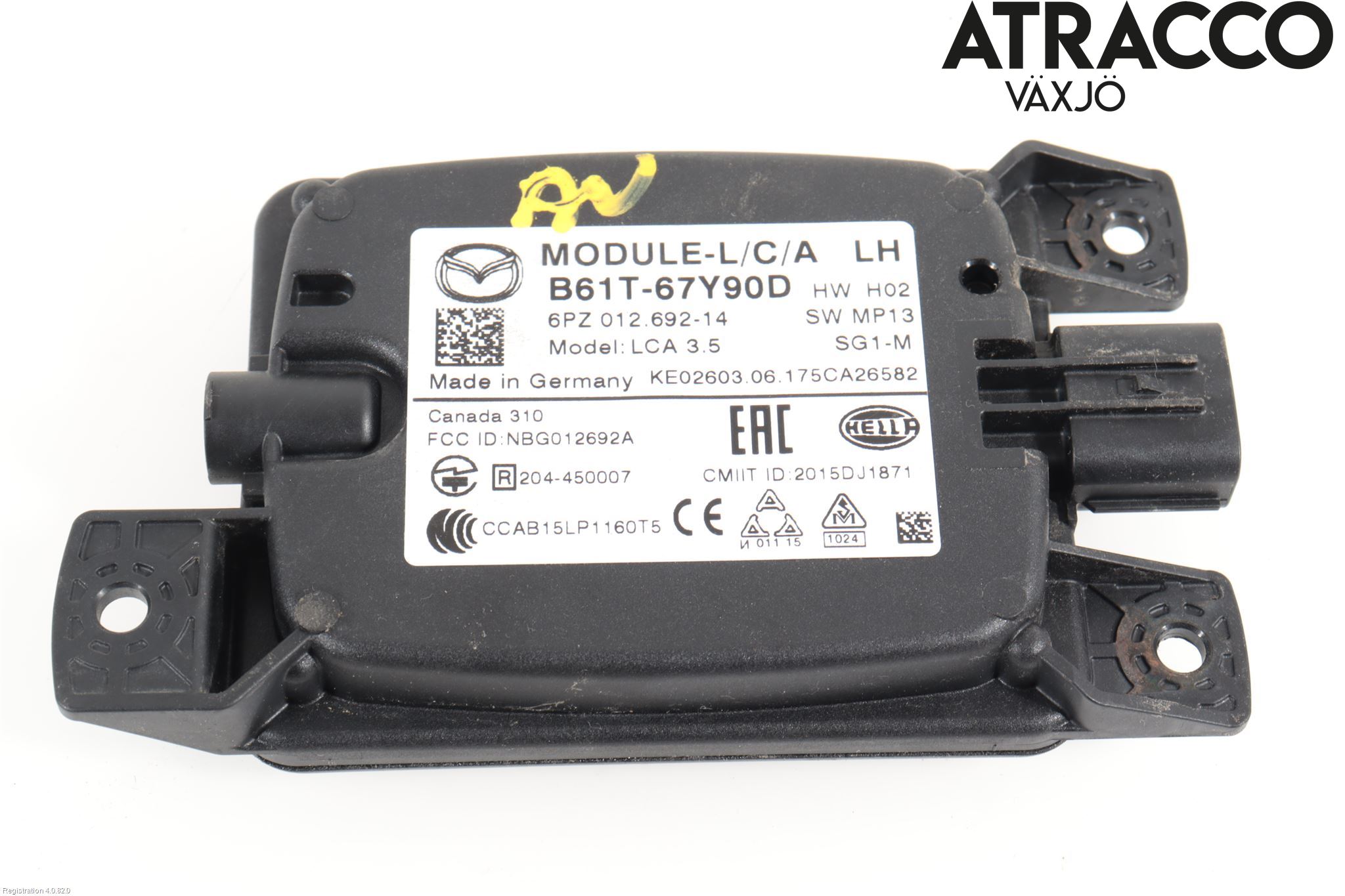 Mazda 3 III 14-19 Sensor Aktivt Kollisionsskydd