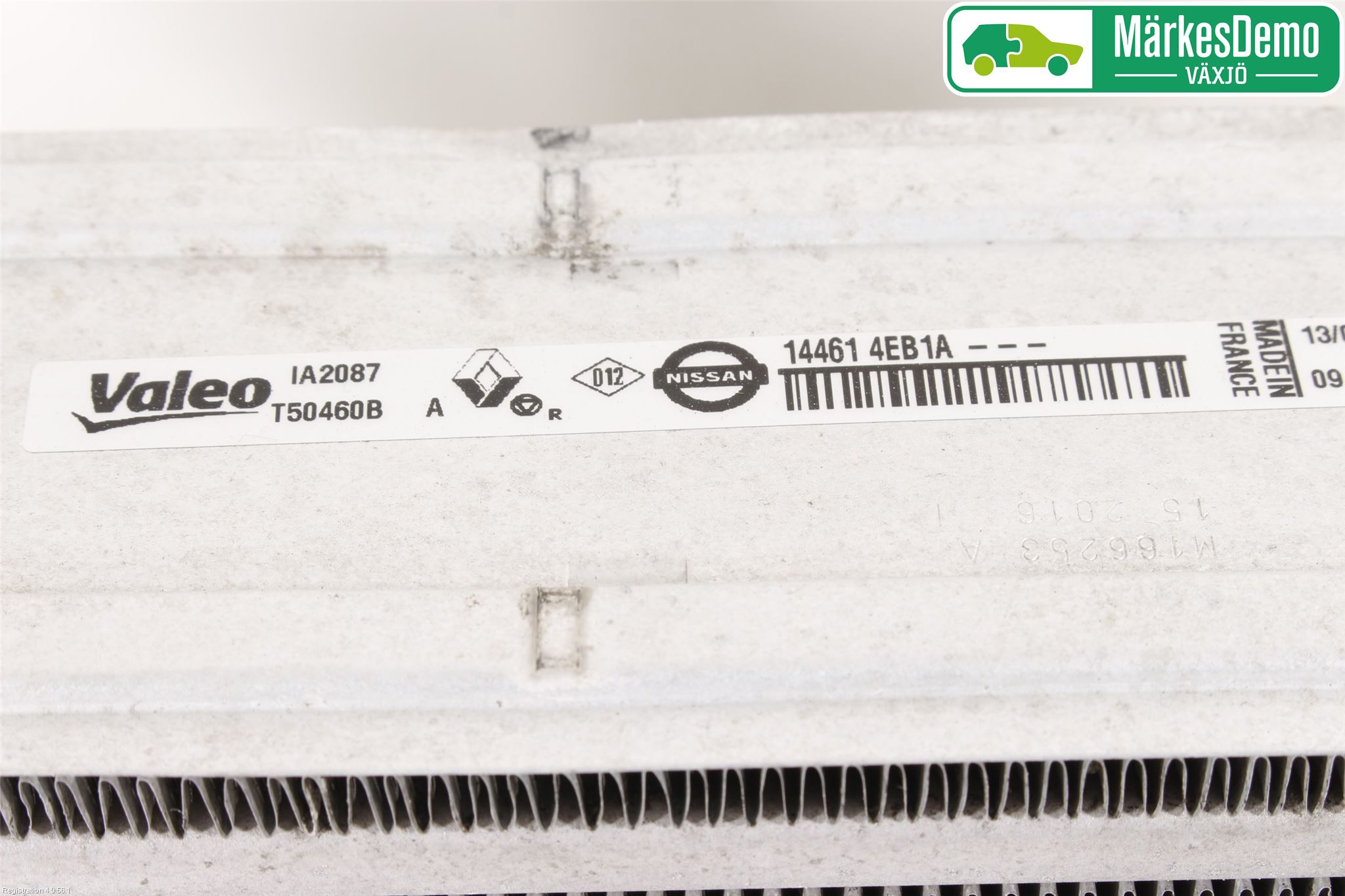 Nissan QASHQAI 14-17 Laddluft-Intercooler Kyl