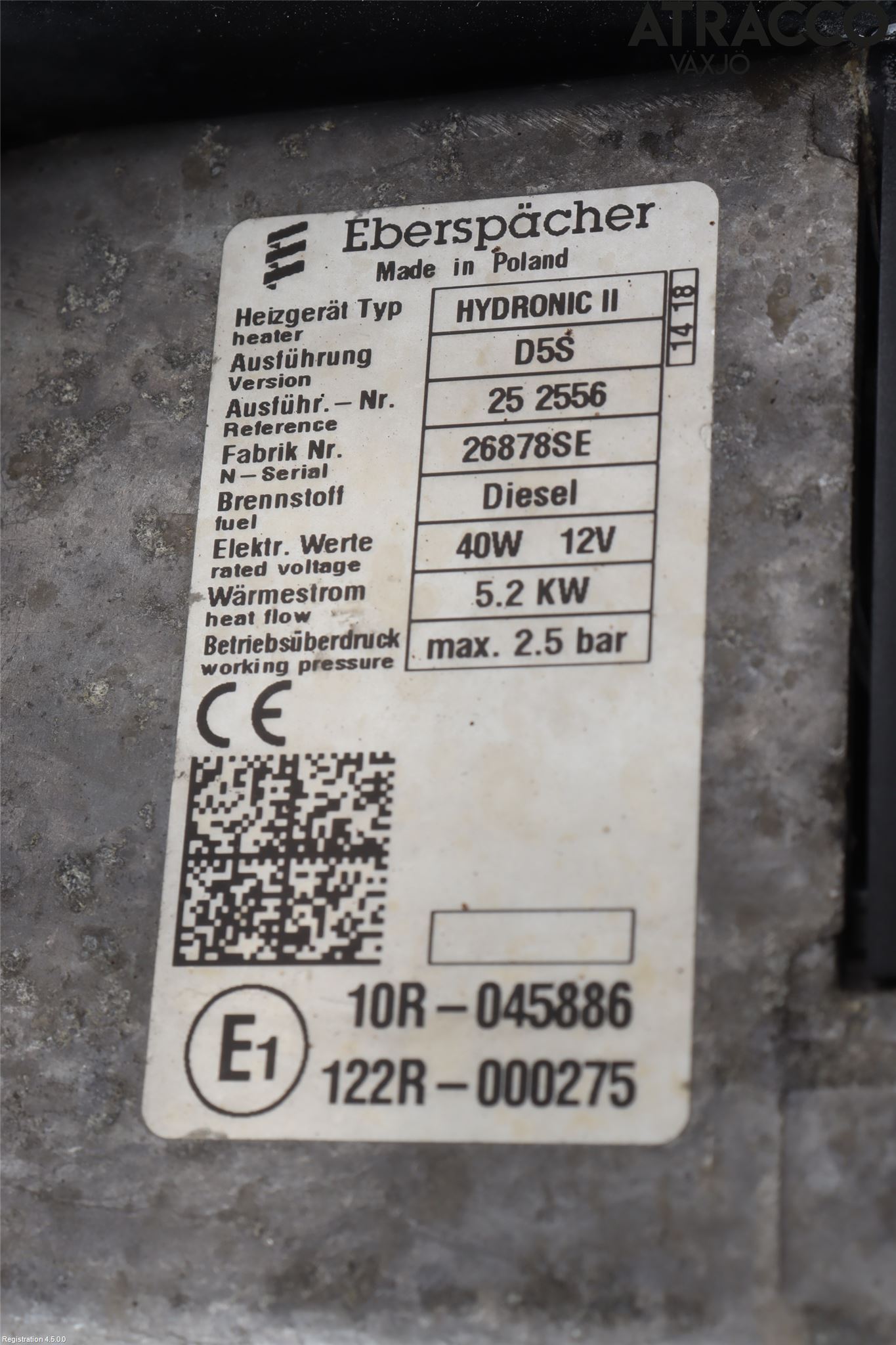 Landrover RANGE ROVER VELAR (L560) 17- Dieselvärmare