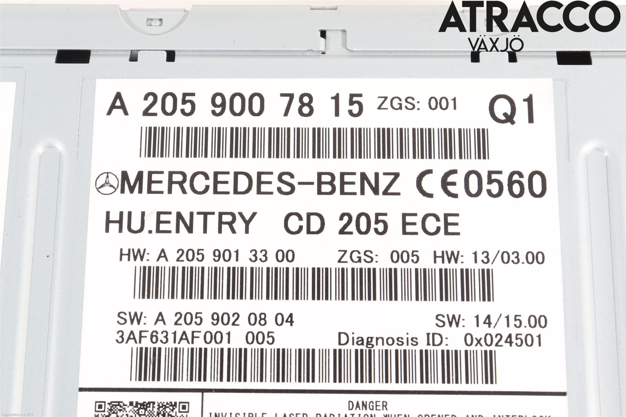 Mercedes-Benz MB C-KLASS (W205) 14-21 Cd Radio - Multimediapanel