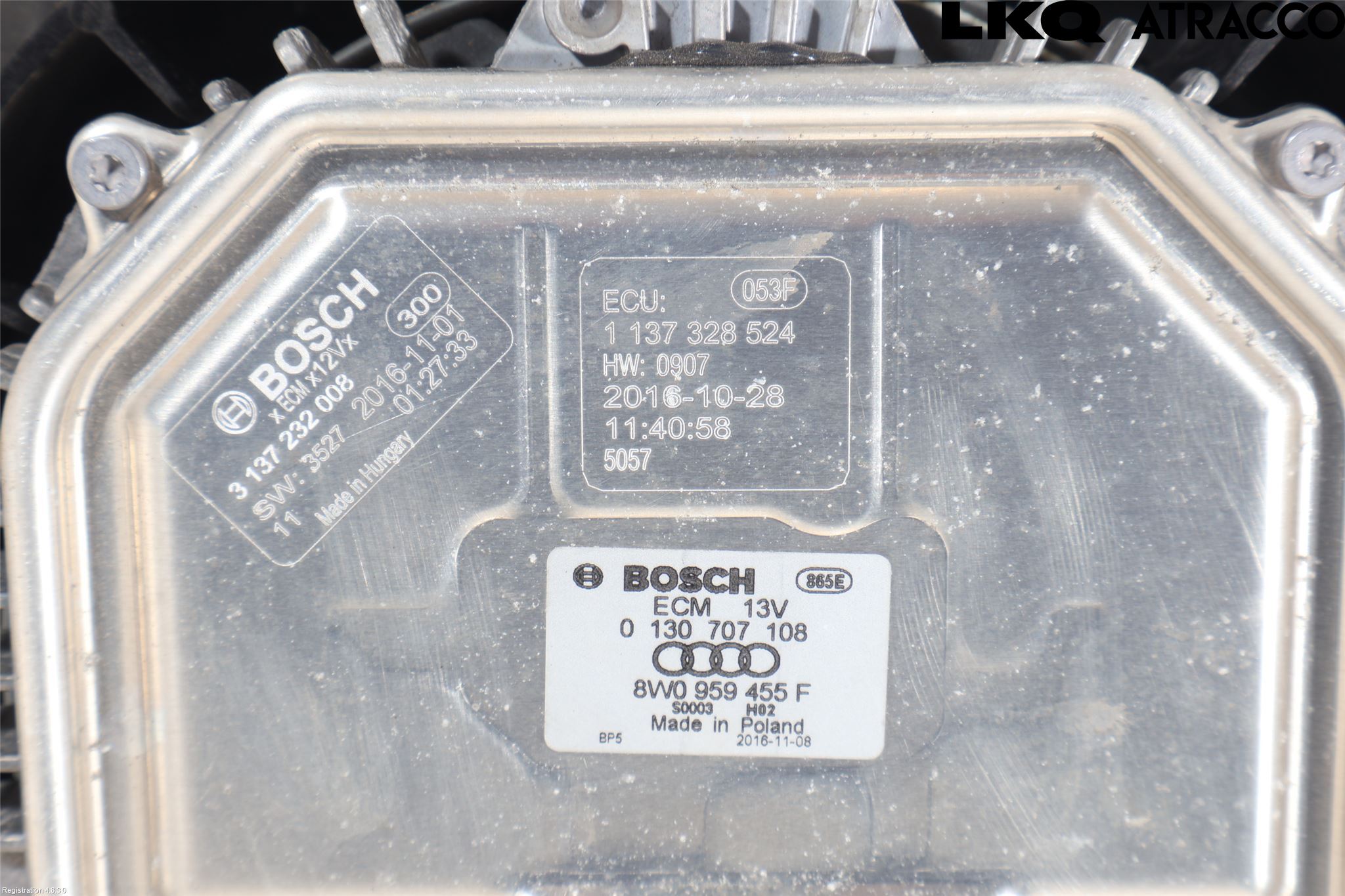 Audi A4/S4 B9 16-19 Kylfläkt El