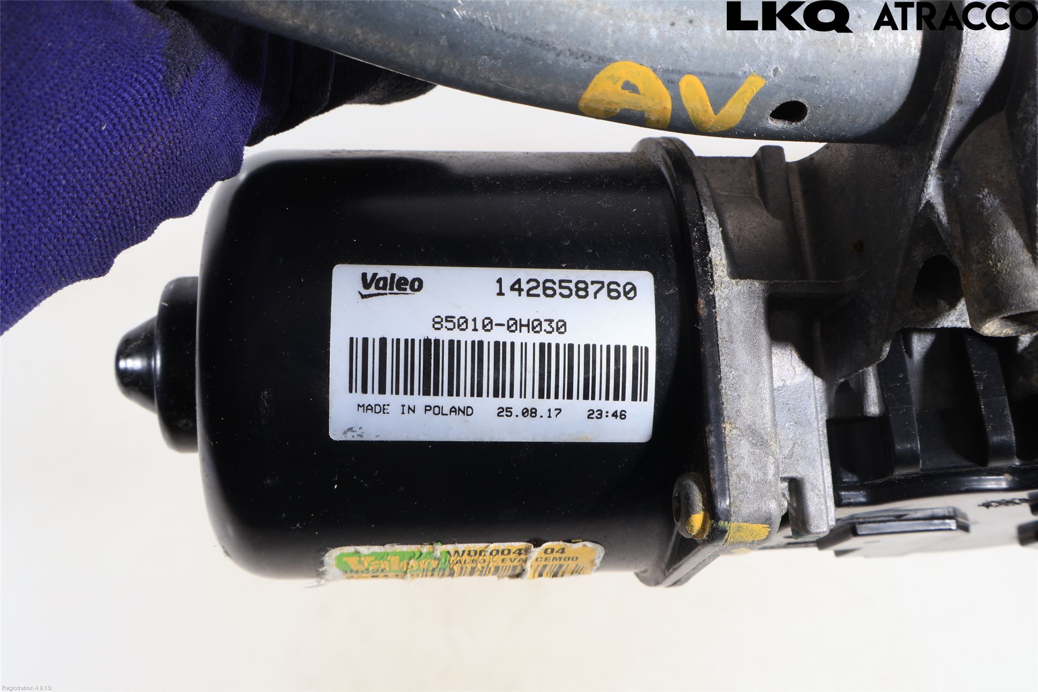 Toyota AYGO 15-21 Torkarmekanism Vindruta