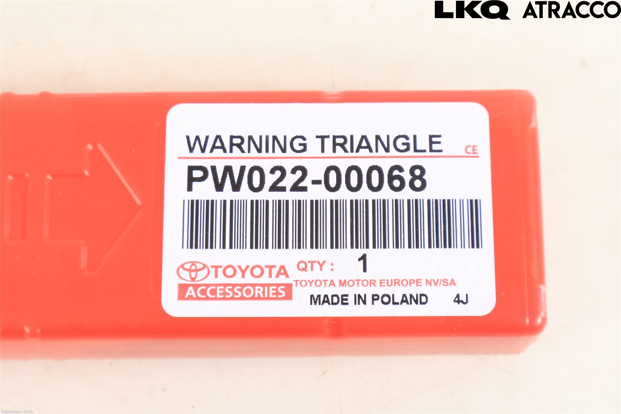 Toyota C-HR 24- Varningstriangel