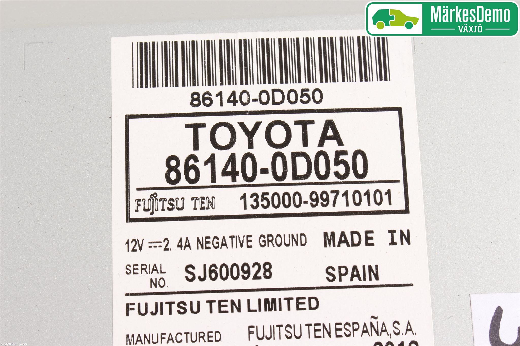 Toyota YARIS XP130 12-14 Cd Radio - Multimediapanel